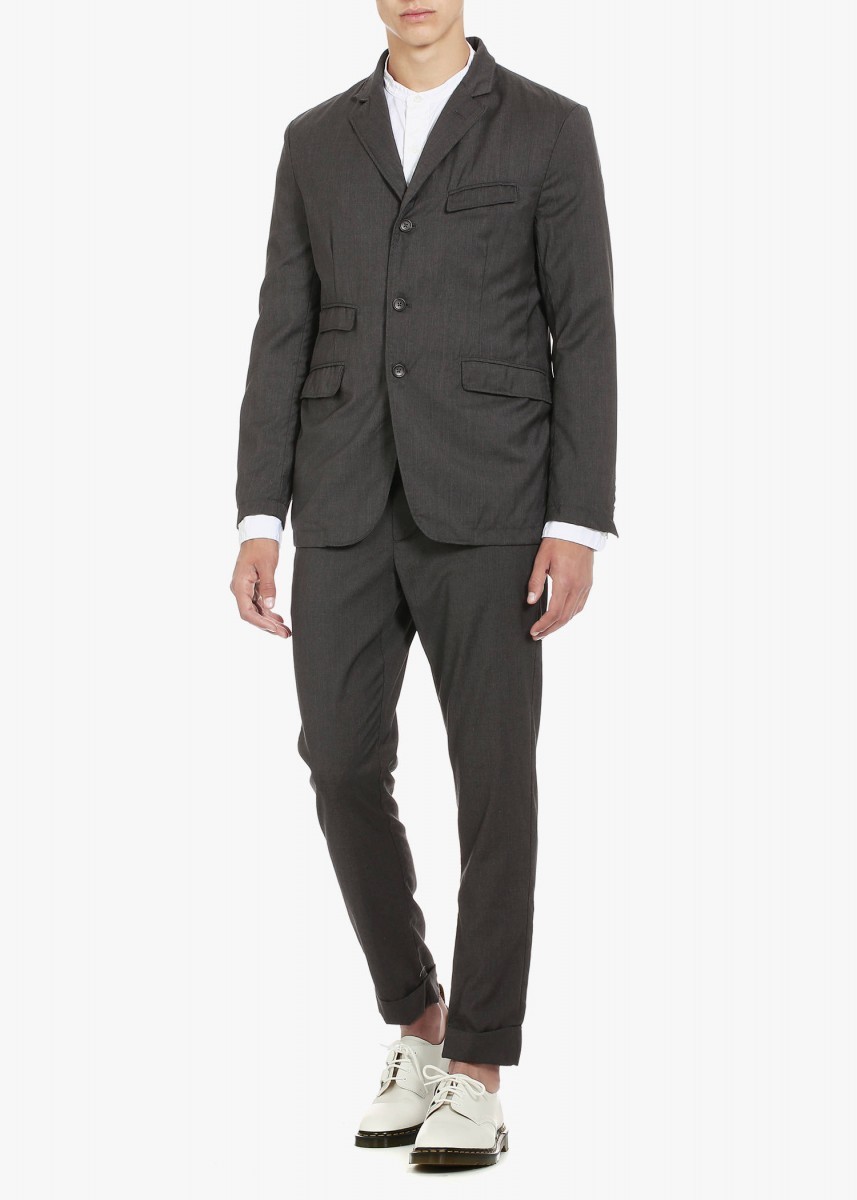charcoal grey tropical wool Andover jacket XL - 7