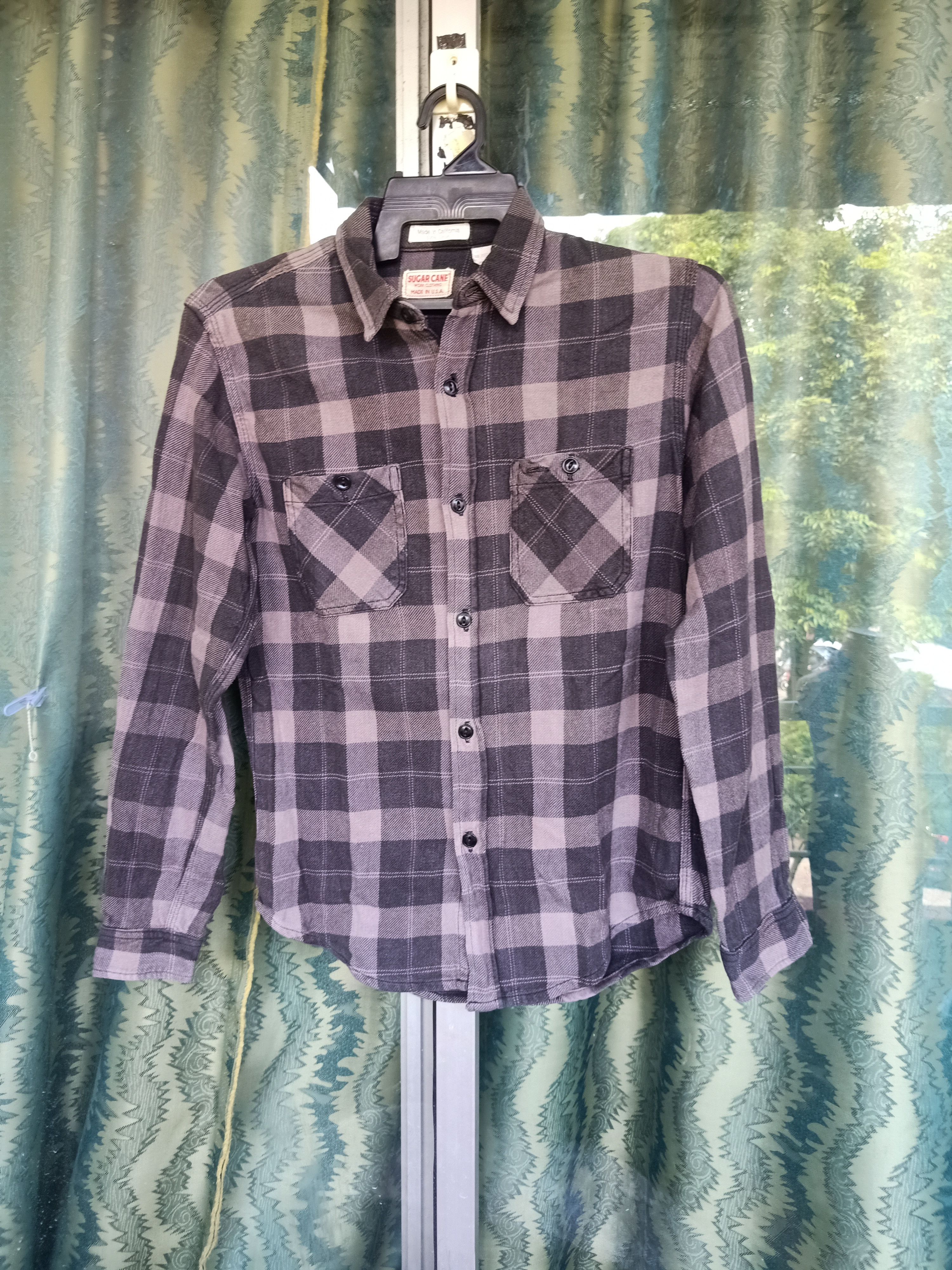 Sugar Cane - Sugarcane Twill check Flannel shirt - 1