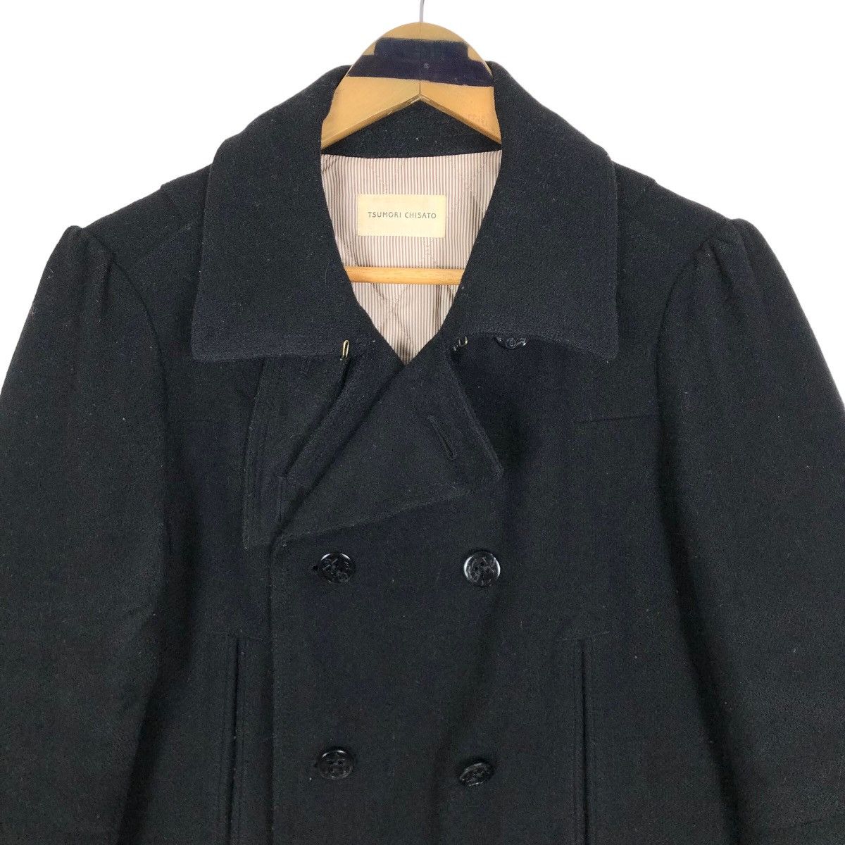 Vintage 90s Tsumori Chisato A/W 1992 Wool Pea Coat - 3