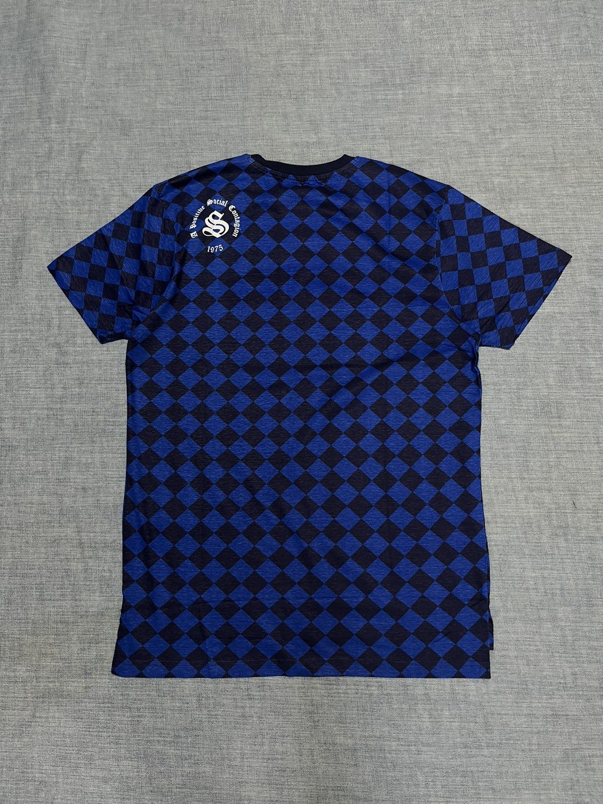 Staple New York Pigeon Blue Checkboard T-Shirt Large - 8