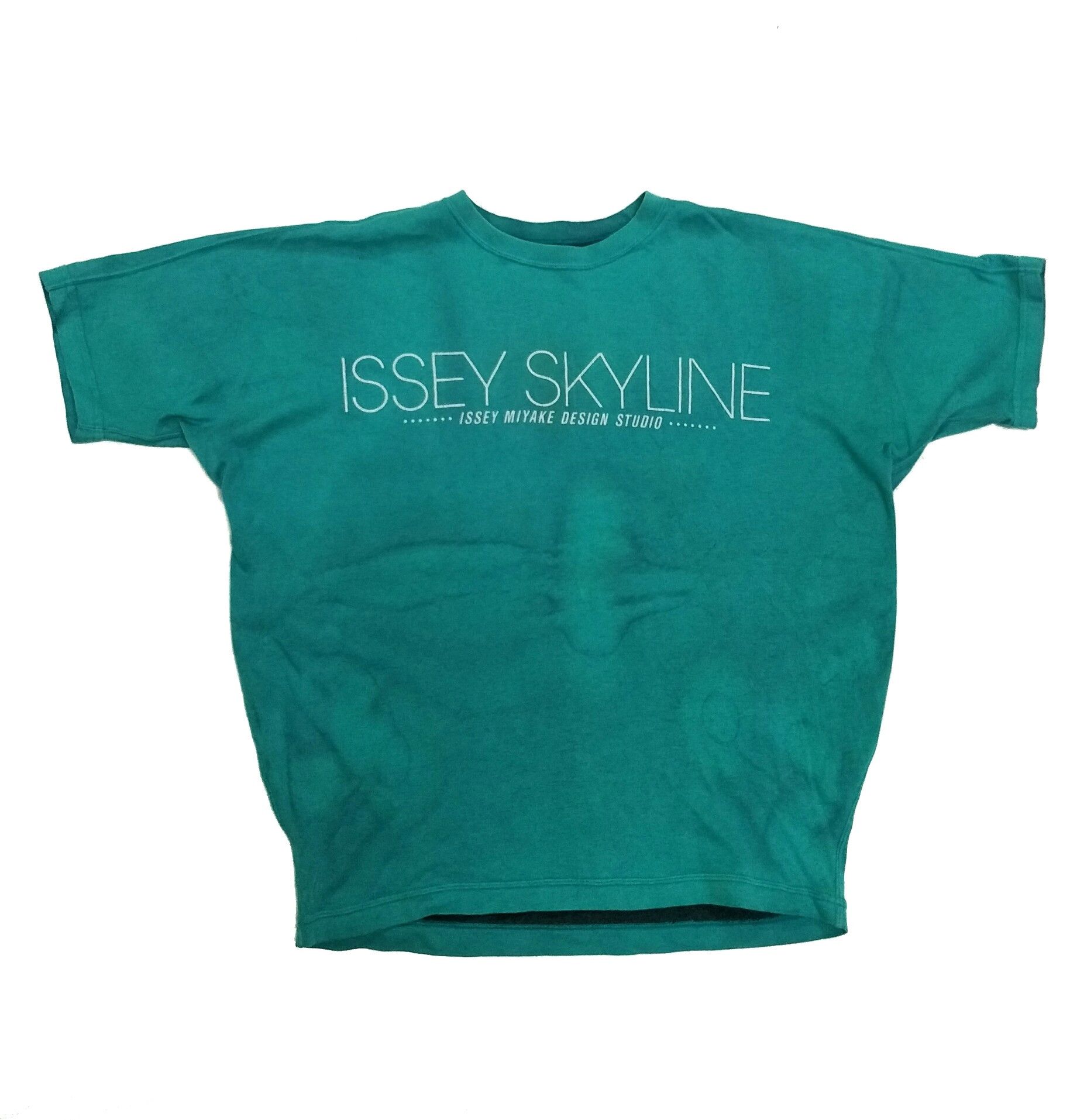 80's ISSEY SKYLINE Issey Miyake Reversible Cropped Tee - 3