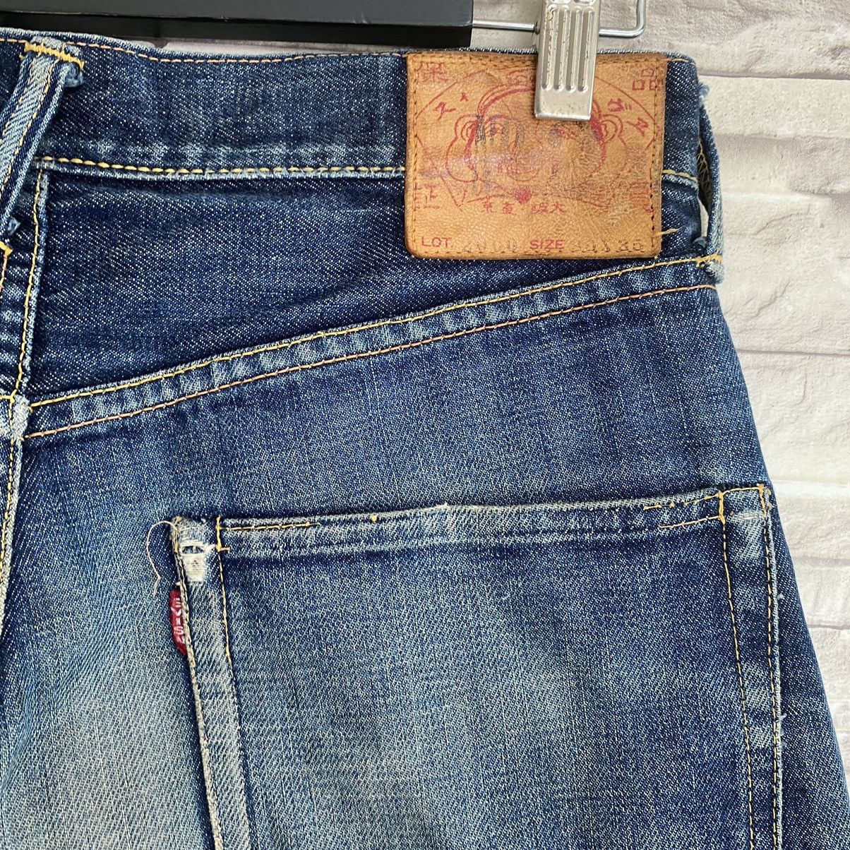 Evisu No2 Distressed Denim Selvedge Jeans 30x30 - 16