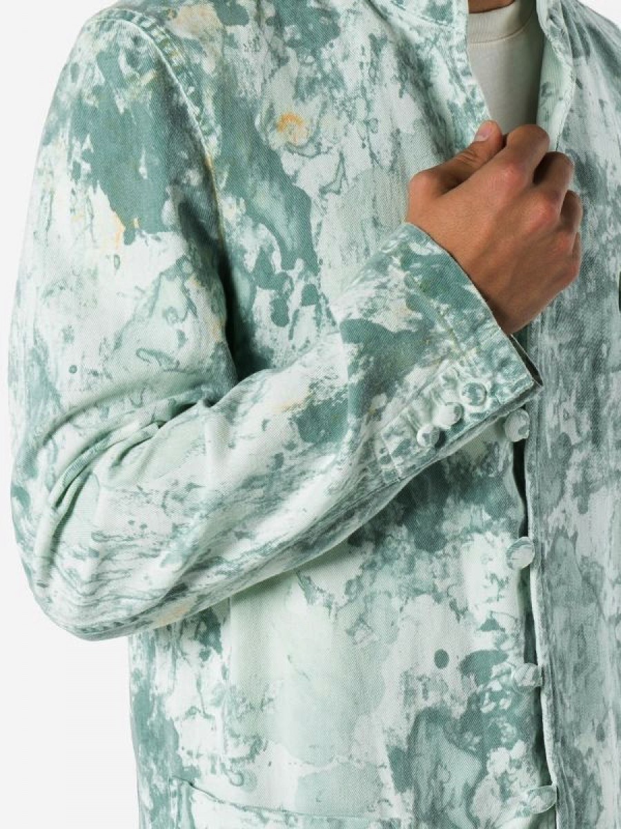 Tie Dye Treated Blazer Jacket - 8