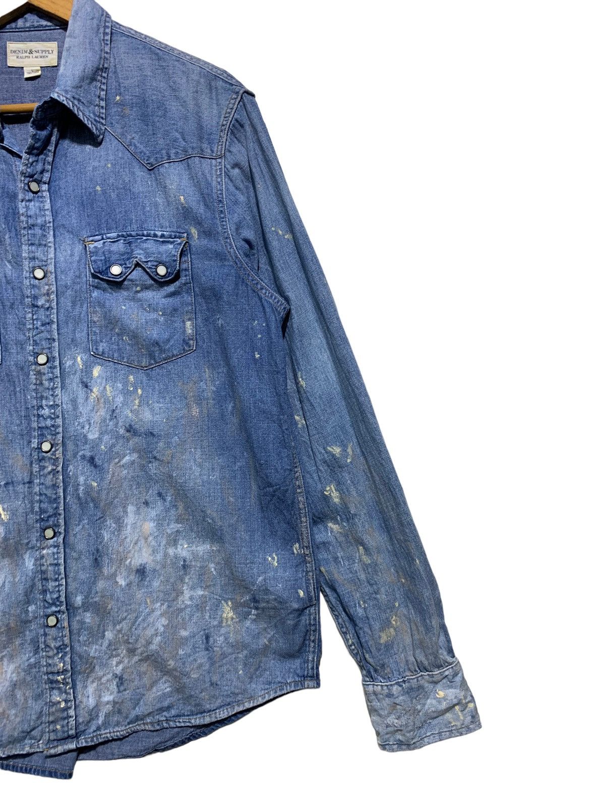 🔥DENIM & SUPPLY PAINTS SPLATTER DENIM SHIRTS - 3