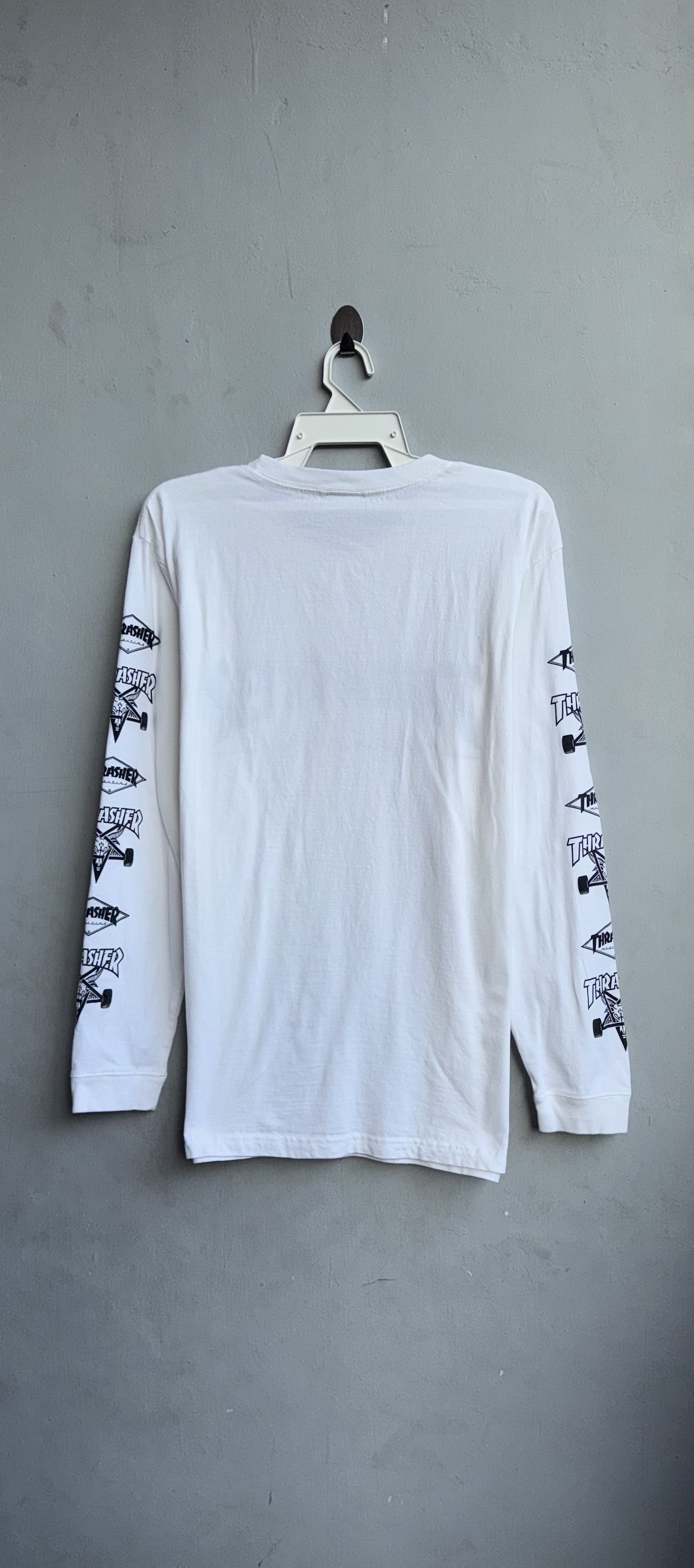Thrasher Clothing White Long Sleeve Thrasher Shirt Thrasher