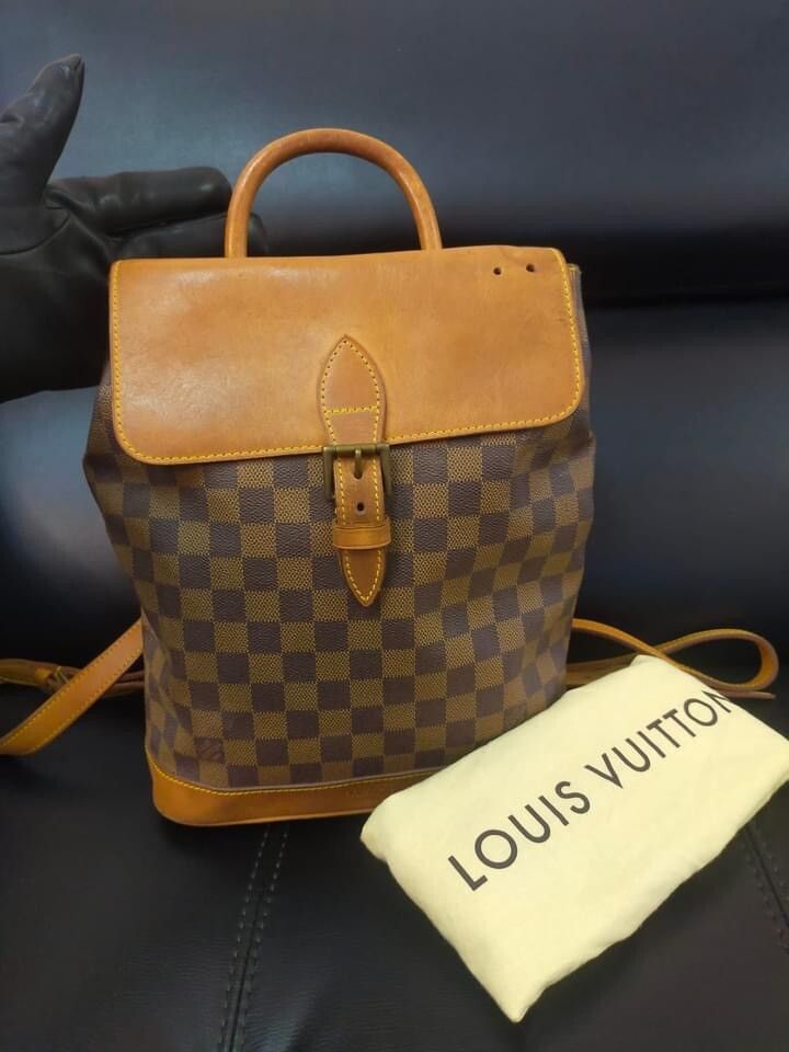 Auth LOUIS VUITTON Damier Ebene Centenaire Soho Backpack - 1