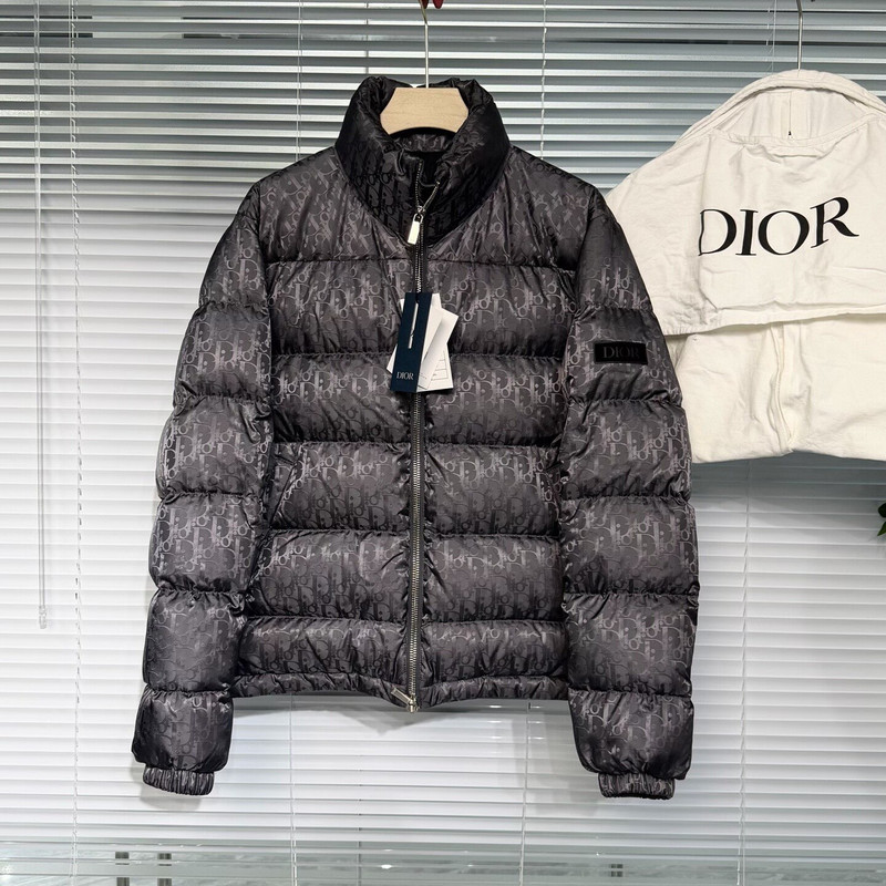 DIOR monogram print down jacket - 1