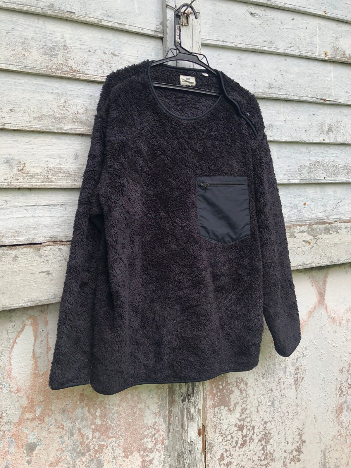 Uniqlo Engineered Garments Side Button Fleece Sweater - 4
