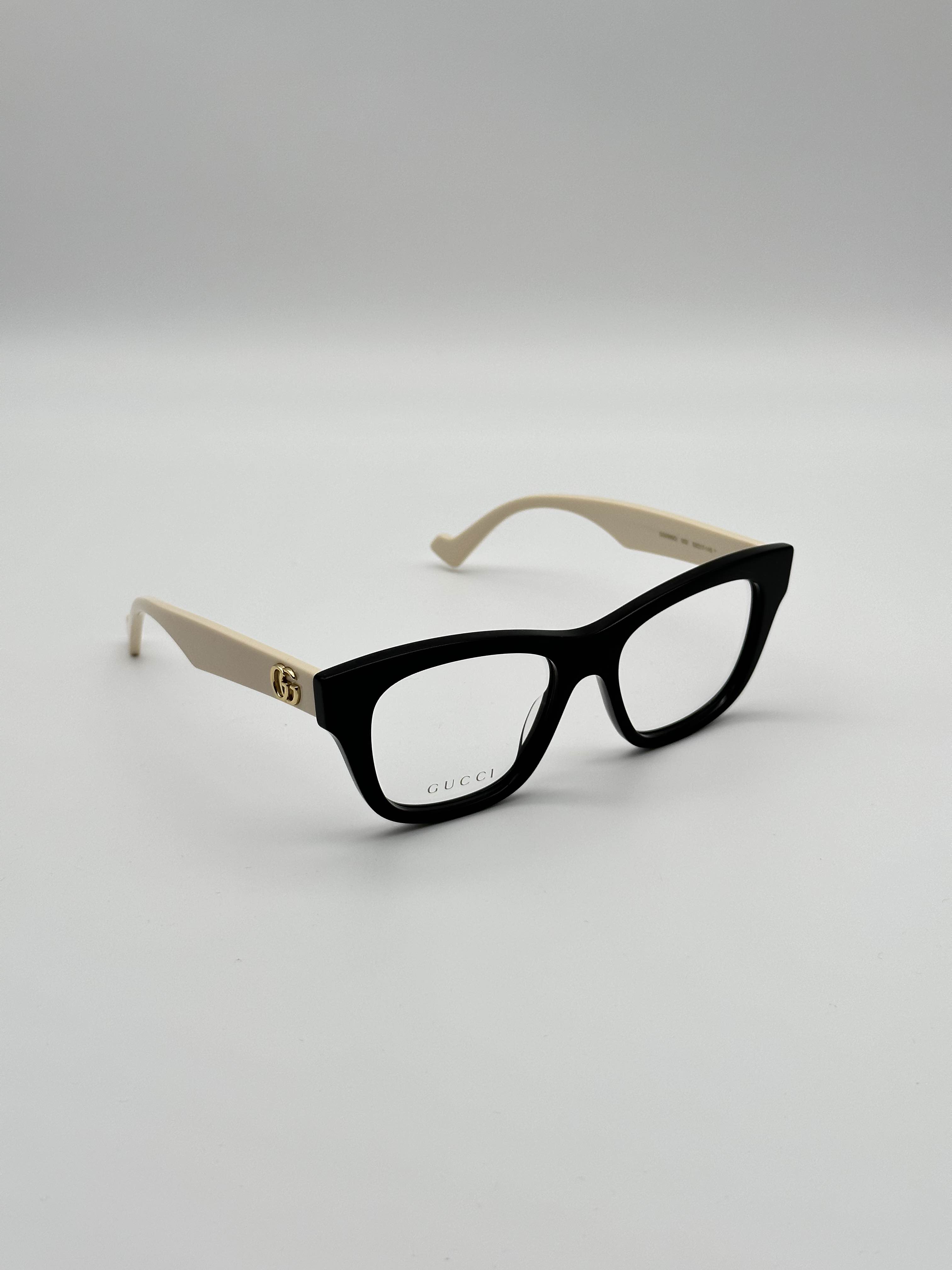 BRAND NEW GUCCI GG0999O 002 Black/White Transparent Women Eyeglasses - 4