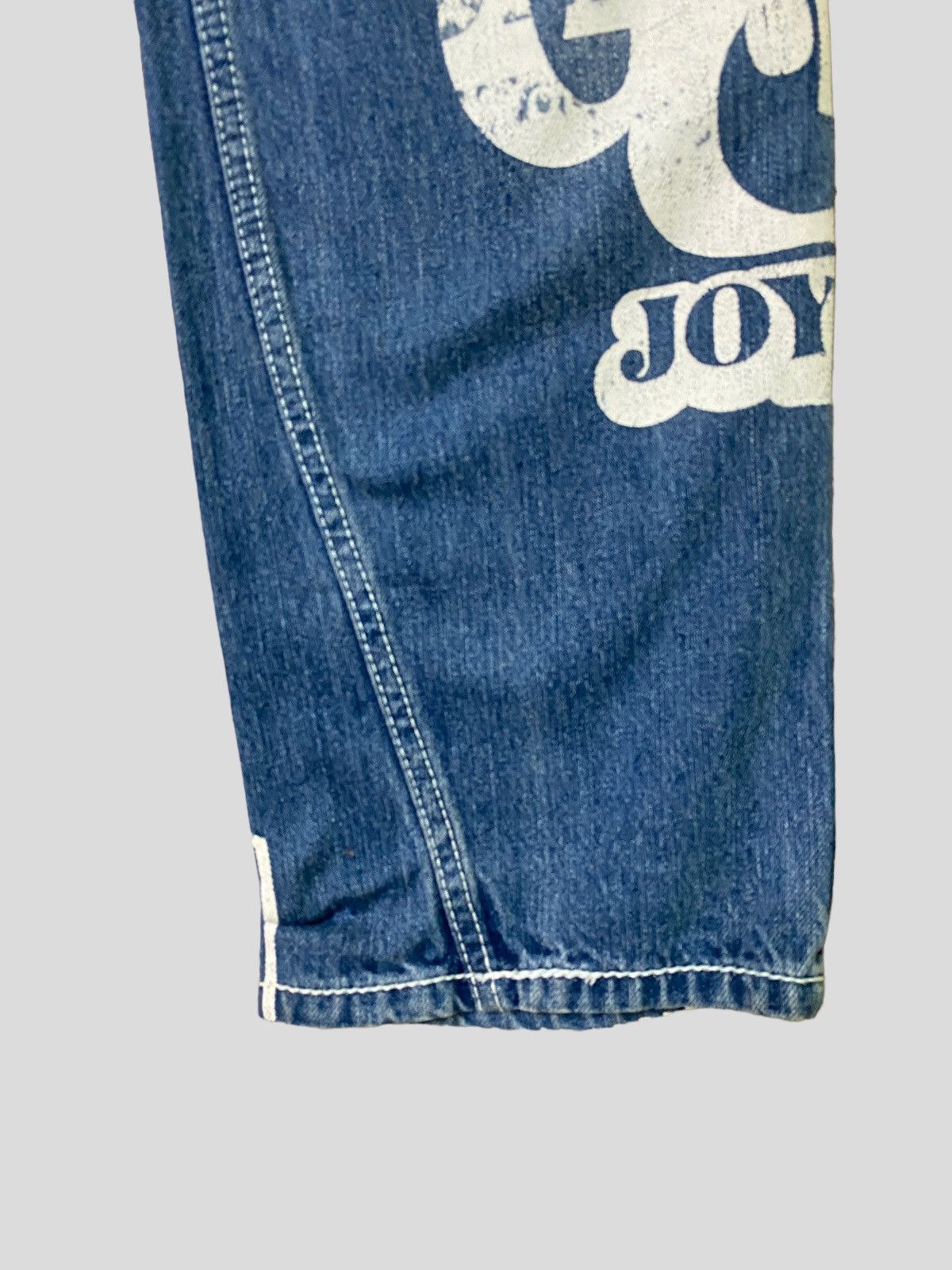 Vintage BLUE MOON BLUE Patches Embroidered Low Rise Denim - 8