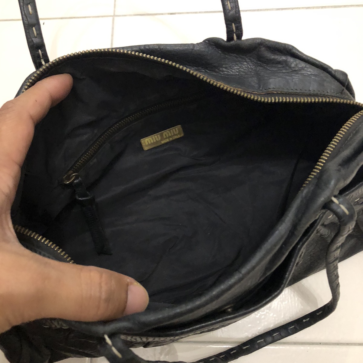Miu miu leather hobo bag - 9