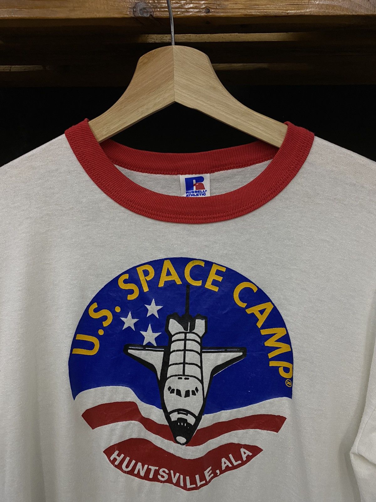 Vintage Russell Ringer U.S SPACE CAMP Tee - 4