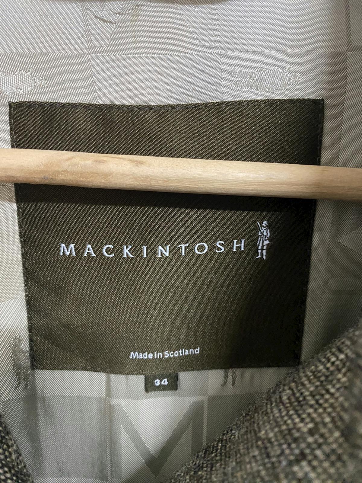 Mackintosh Herringbone Wool Coat Made in Scotland - 11