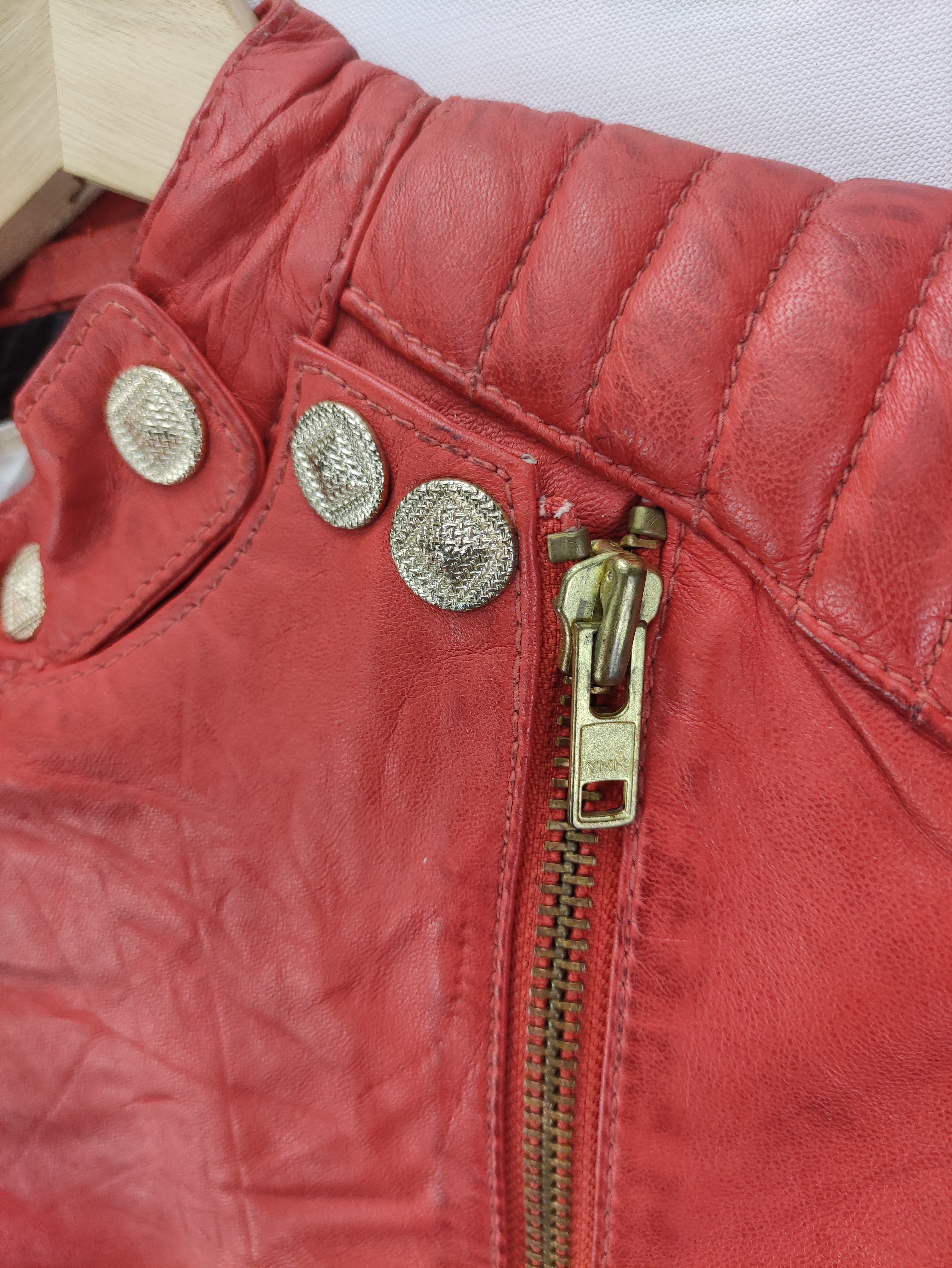 Vintage GG Lady Leather Jacket Zipper - 4