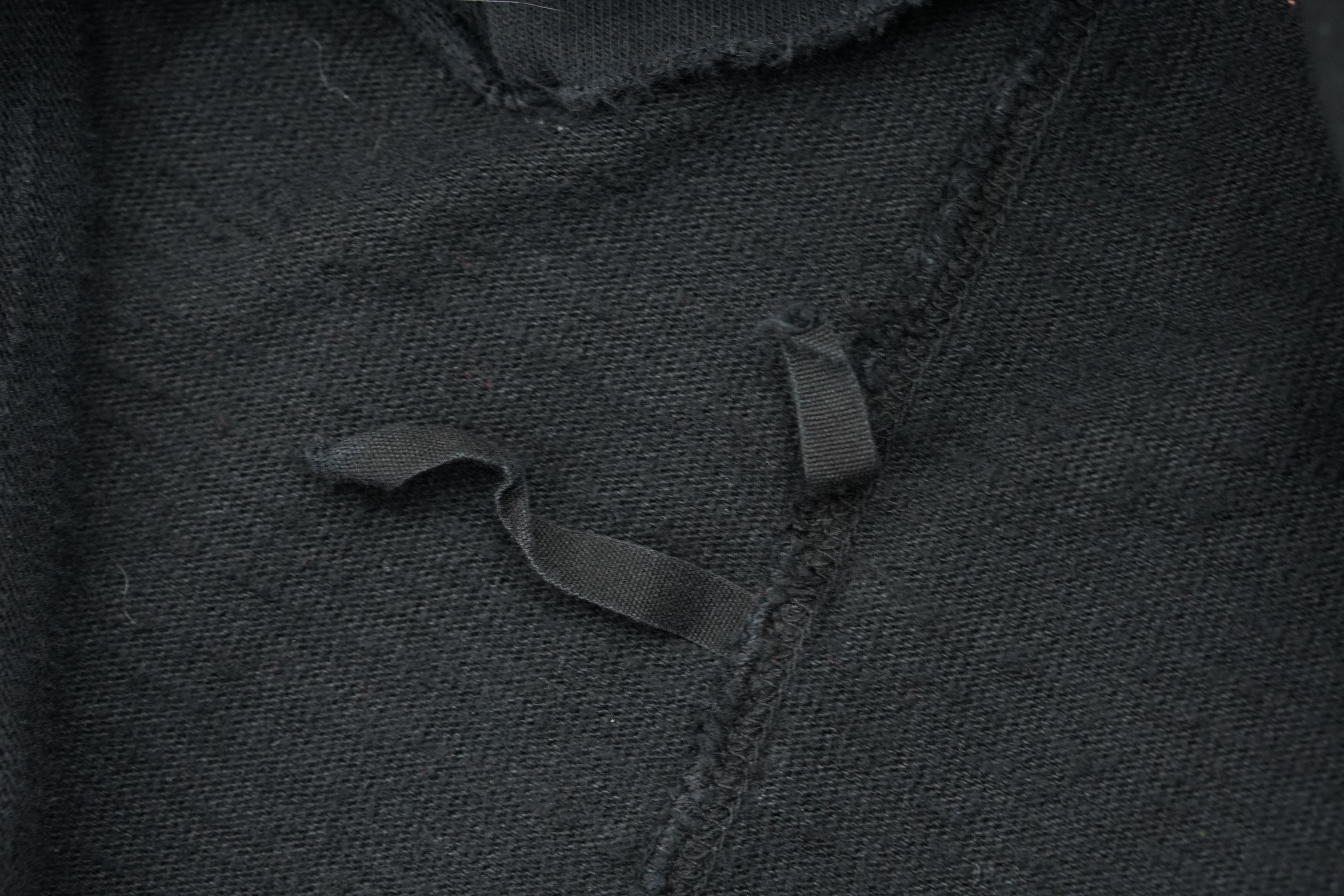 DRKSHDW Black Sweater Shirt Geometric Lines Layerd - 6
