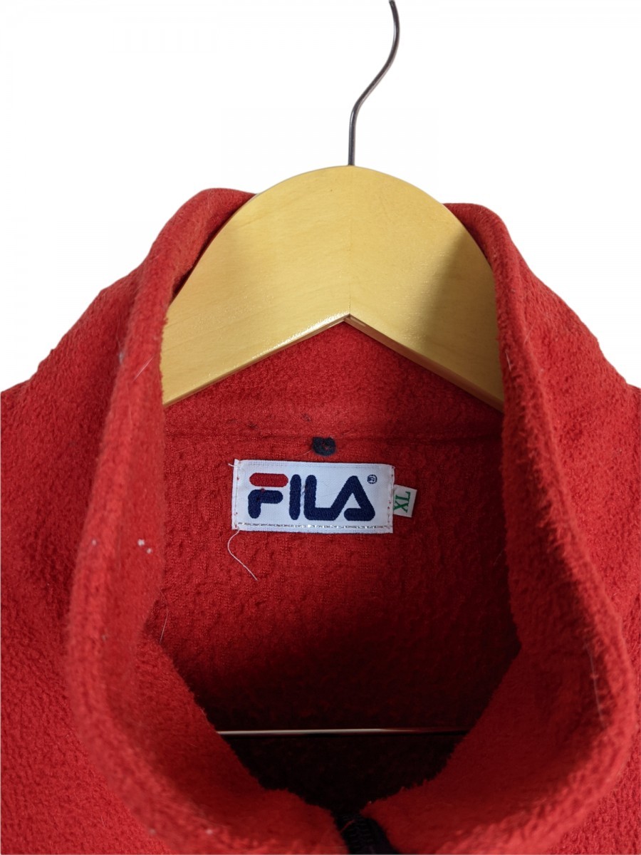 Fila - Vtg 90s Two Tone Fleece Light Jacket Sweater - 3