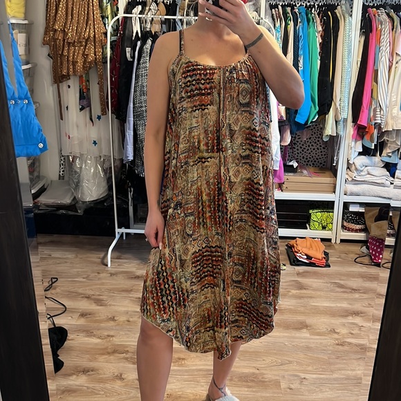 Oxford Circus Aztec Boho Print Handkerchief Dress - 9