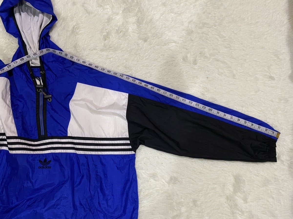 Vintage 90's Adidas Pullover Hoodie Nylon Track Jacket - 18