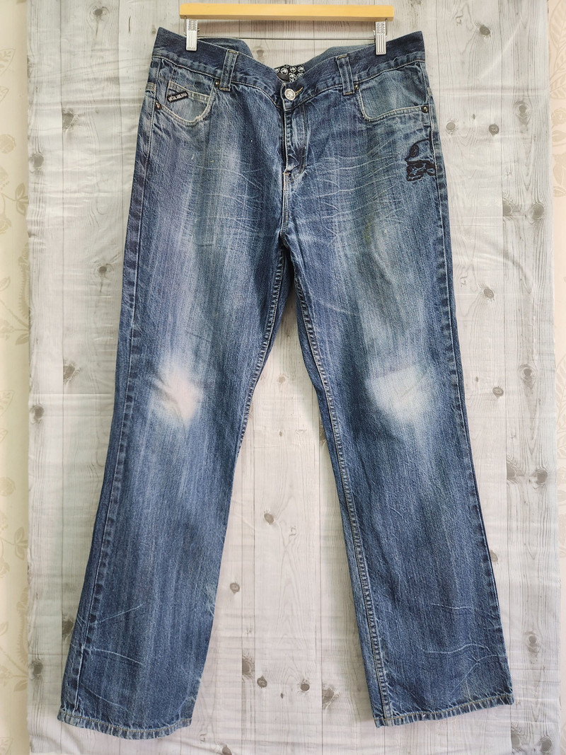 Vintage Metal Mulisha Baggy Denim Punk Metal Rock Jeans - 1