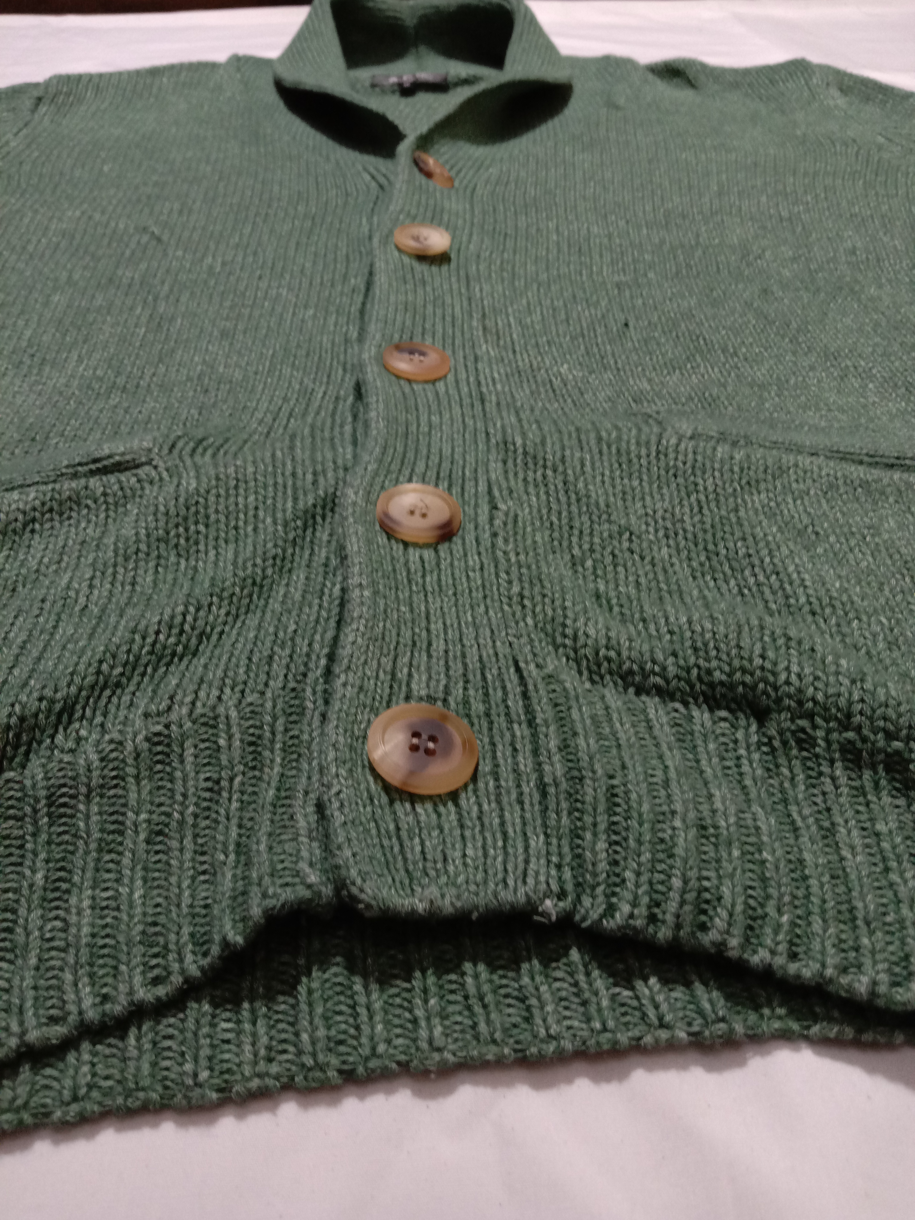 A.P.C Japan Rue Madame Paris Green Knitwear Cardigan Jacket - 5