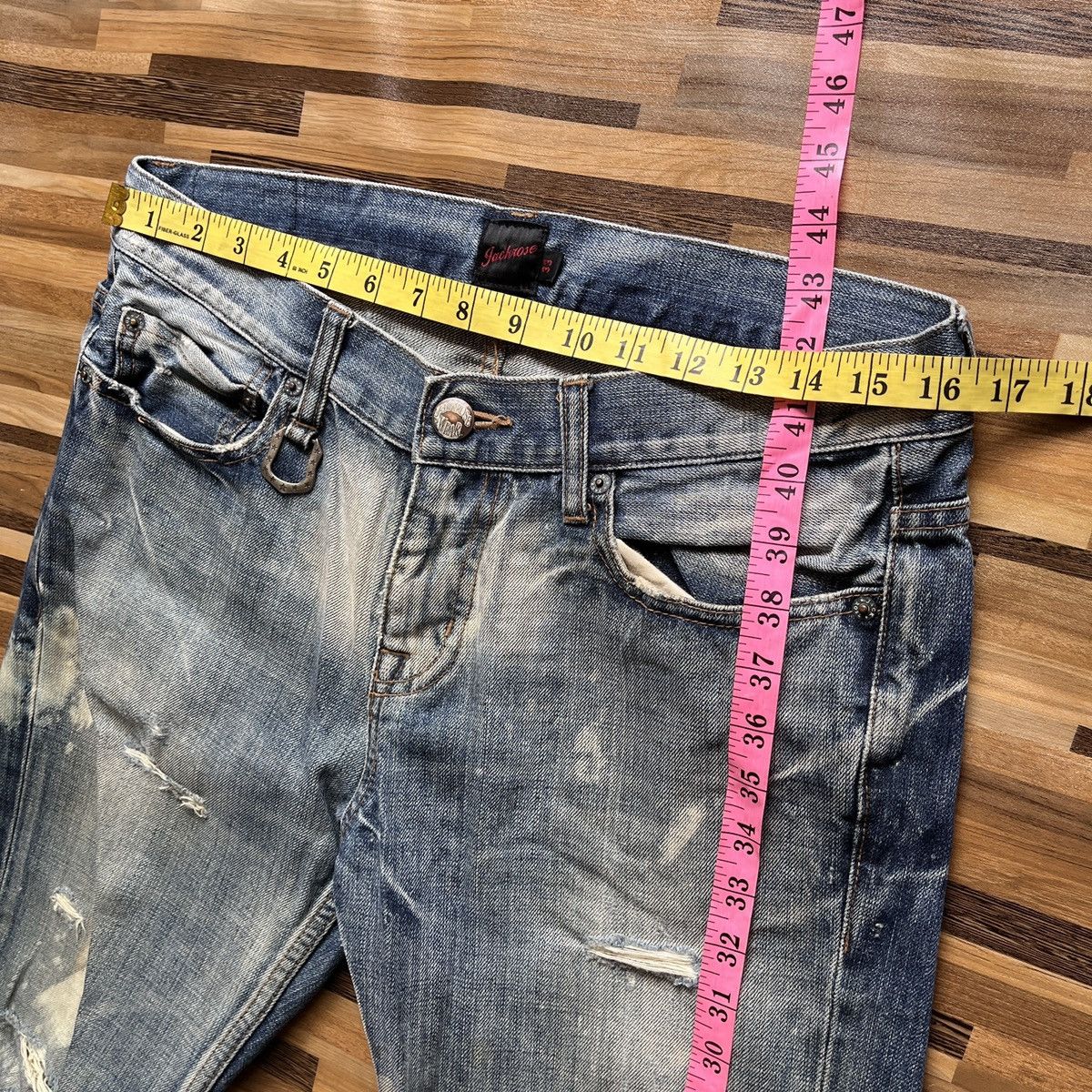 Ripped Style Jack Rose Distressed Denim Vintage - 3