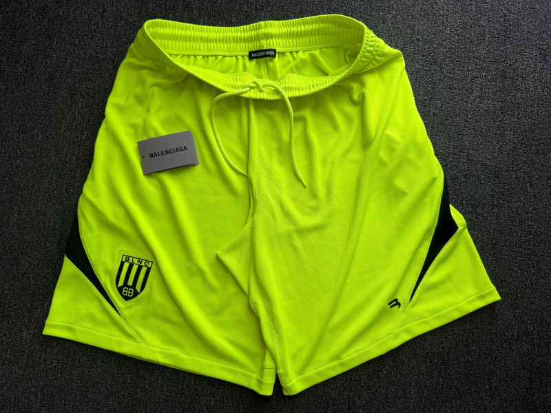 Balenciaga Soccer Shorts Yellow - 1