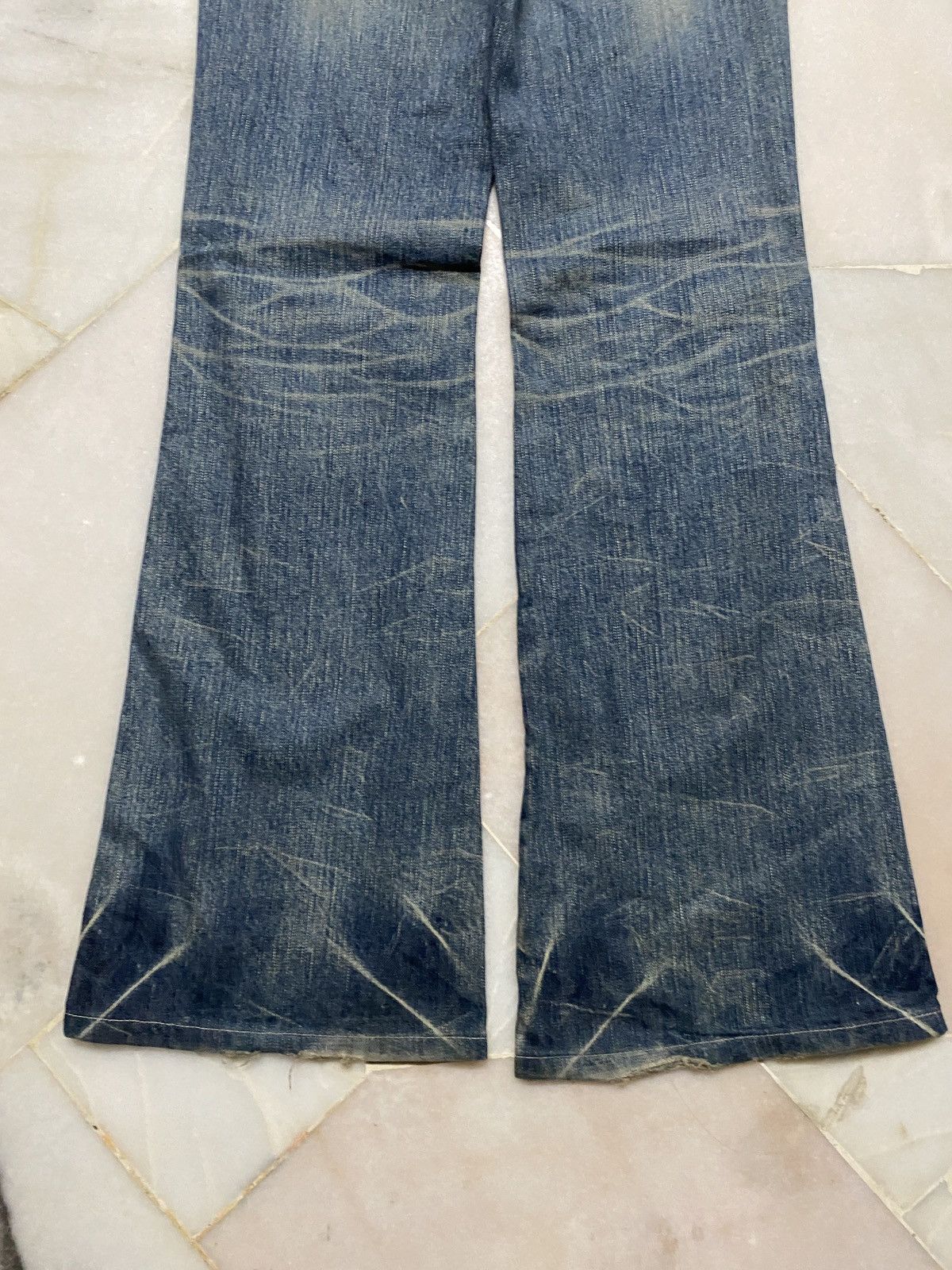 Sick Flare Vintage 503 Edwin Blue Trip Mudwash Distress Jean - 20