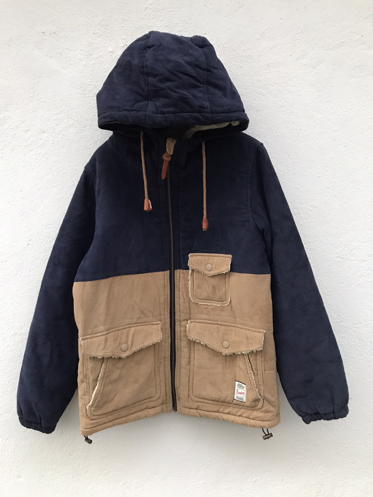 Japanese Brand - Magic Number The Standard Two Tone Corduroy Hooded Jackets - 1