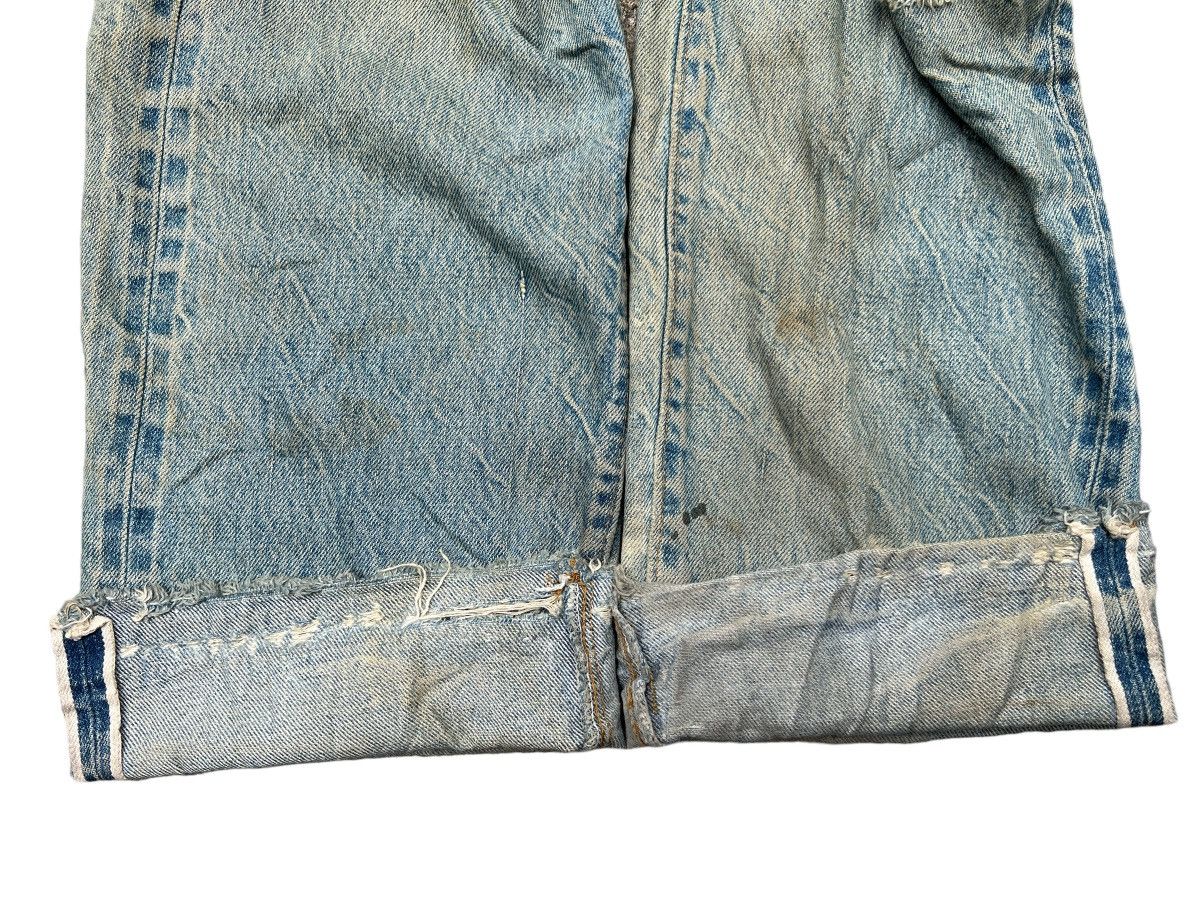 Vintage 70s Levi’s 501 Selvedge Distressed Denim Jeans 32x31 - 5