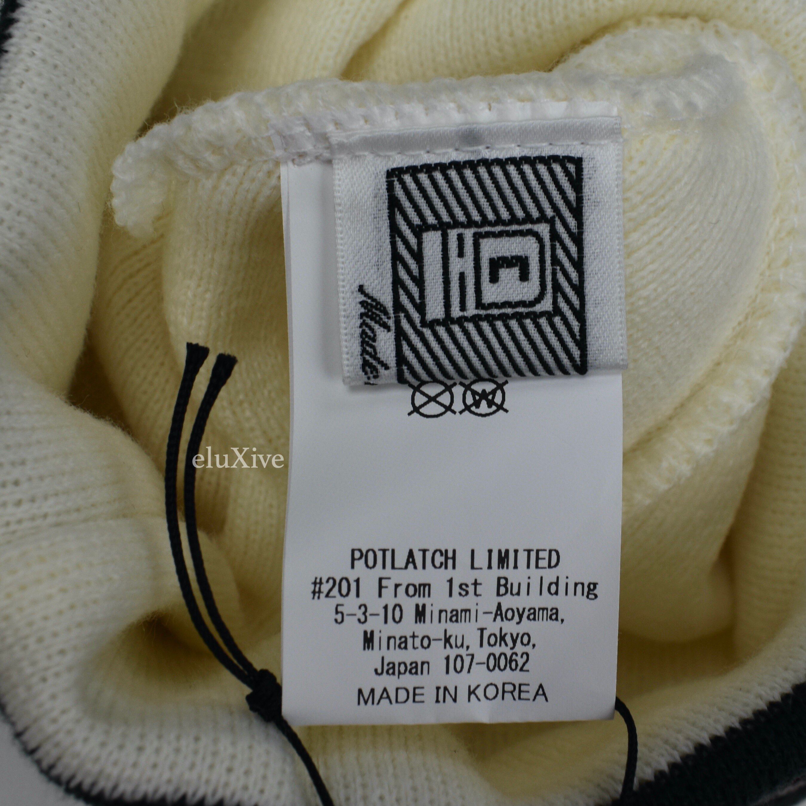 Cav Empt Cream Logo Knit Beanie DS - 5