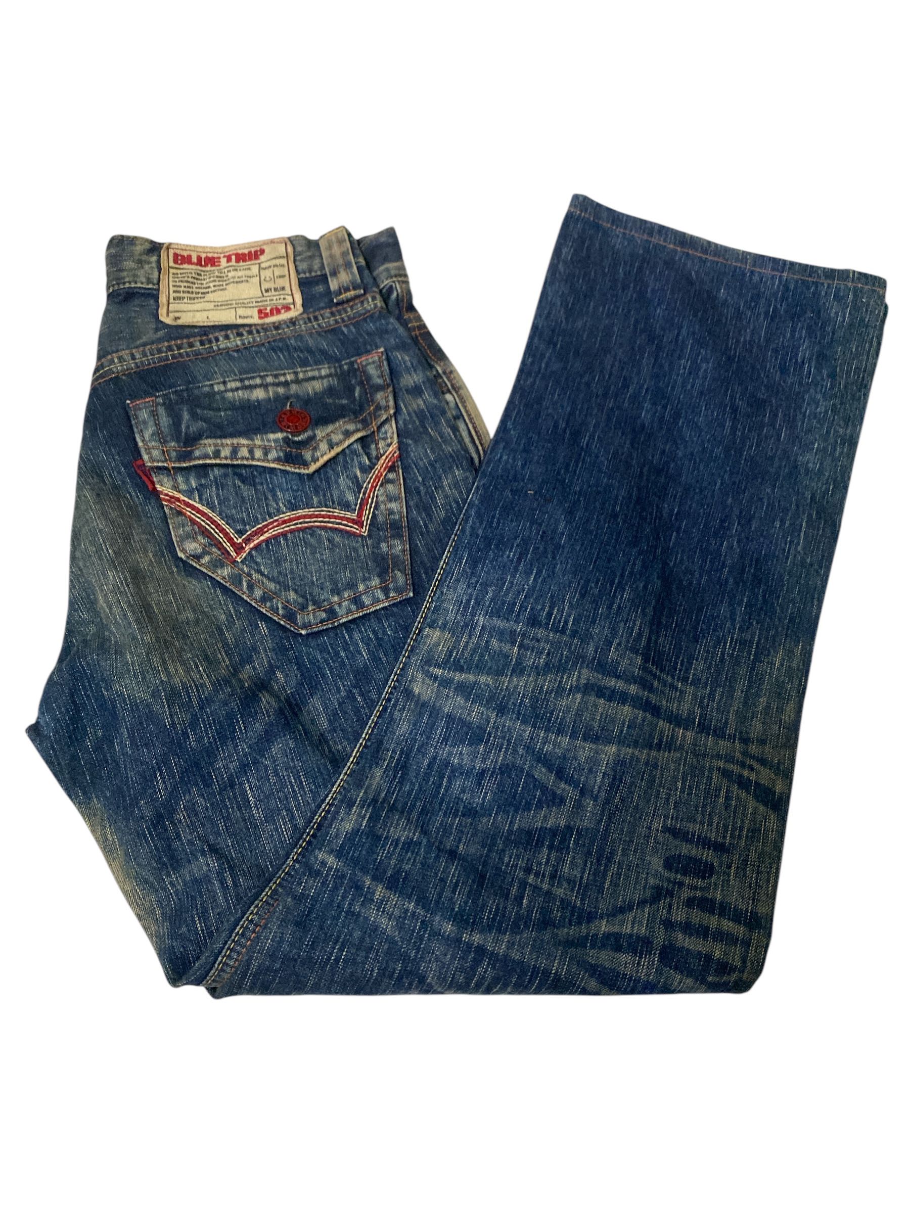 Flare Edwin Rare Design Faded Jeans Edwin 503 Blue Trip Blue Flare Jeans Clawmark - 3