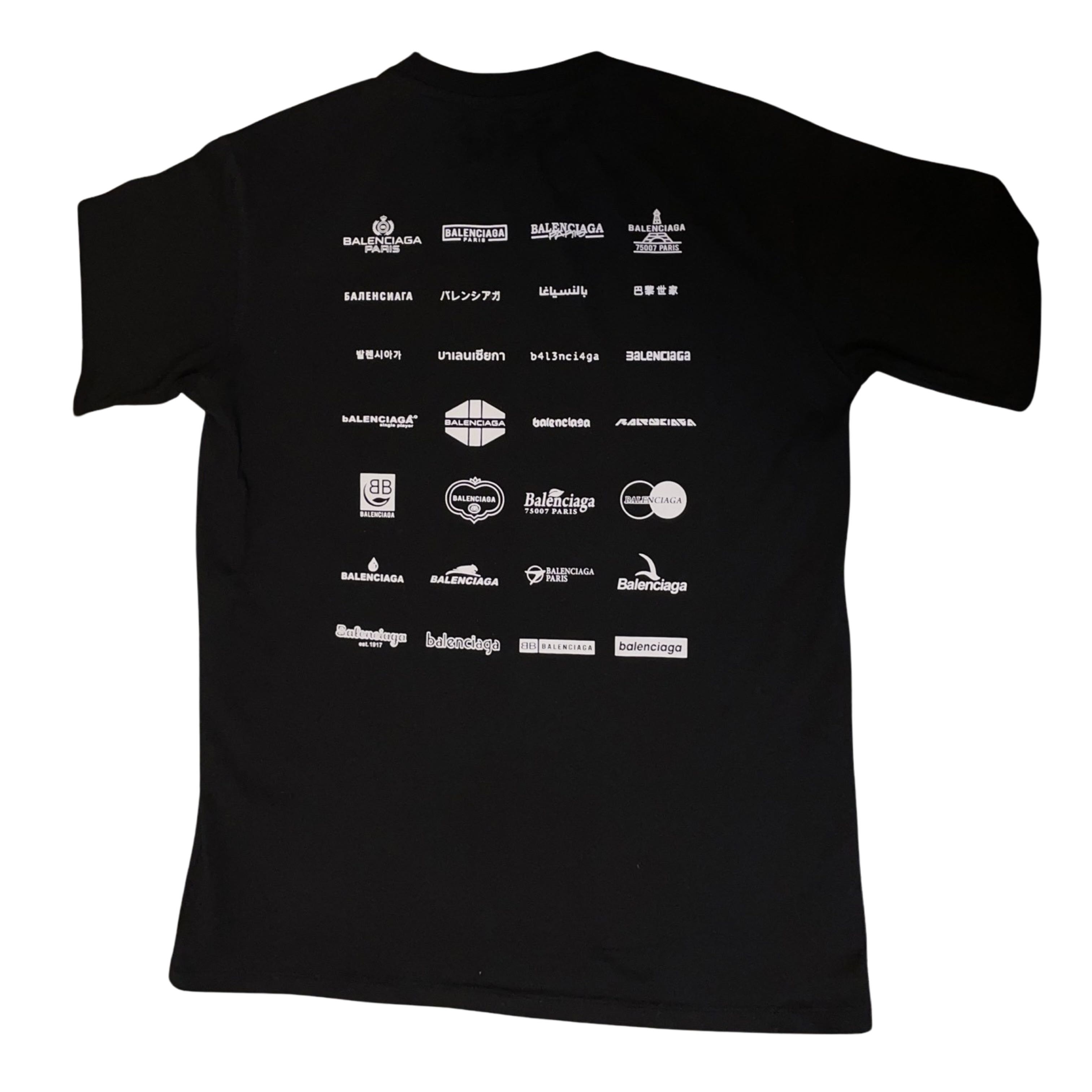 【関税＆送料込み】Balenciaga Glitter Logo T-Shirt Balenciaga T-shirt with logo | Women's Clothing | Vitkac