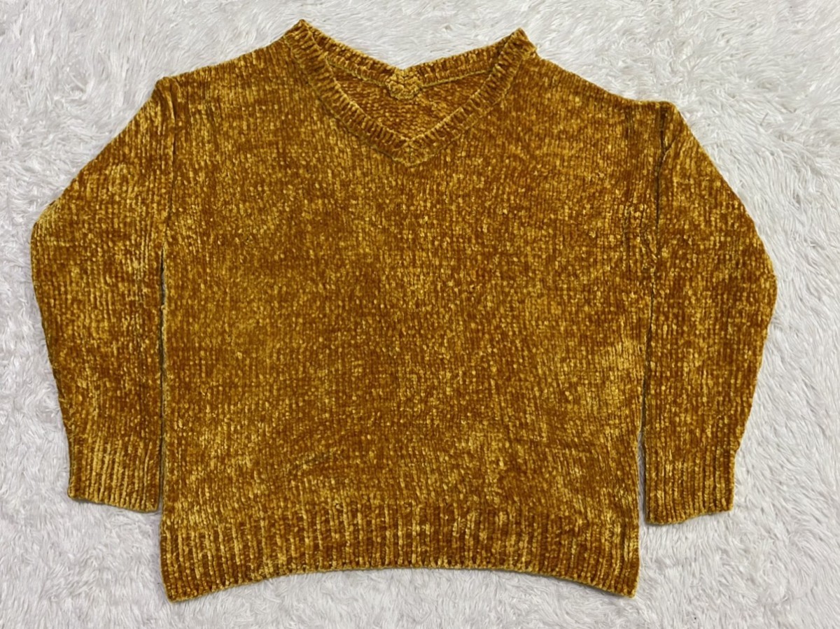 Cardigan - Golden Color Azul Cozy Sweater Pullover by Moussy - 2