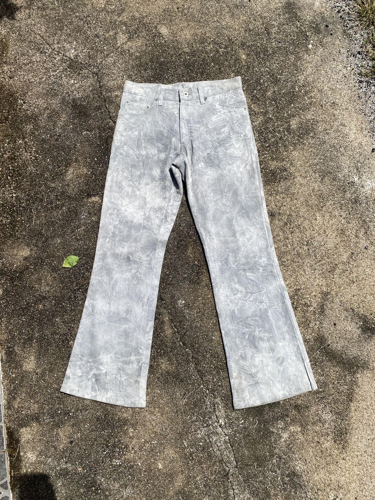 Designer - Japan T.S.U FAR EAST Smoke Design Flared Bootcut Pants - 1