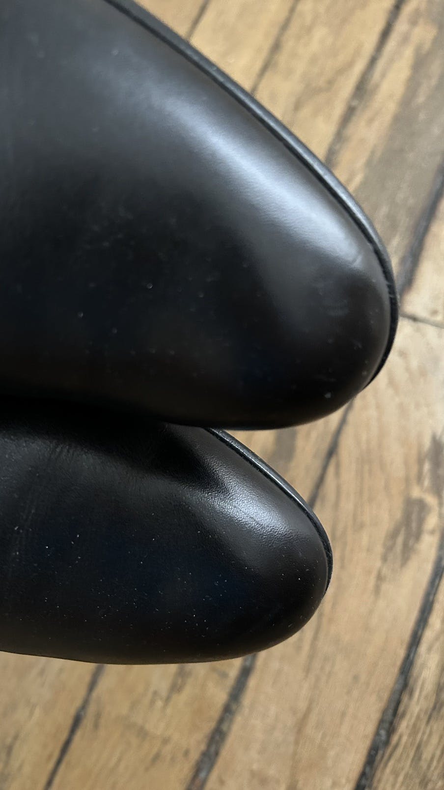 matte black leather chelsea boots . maison margiela . - 17
