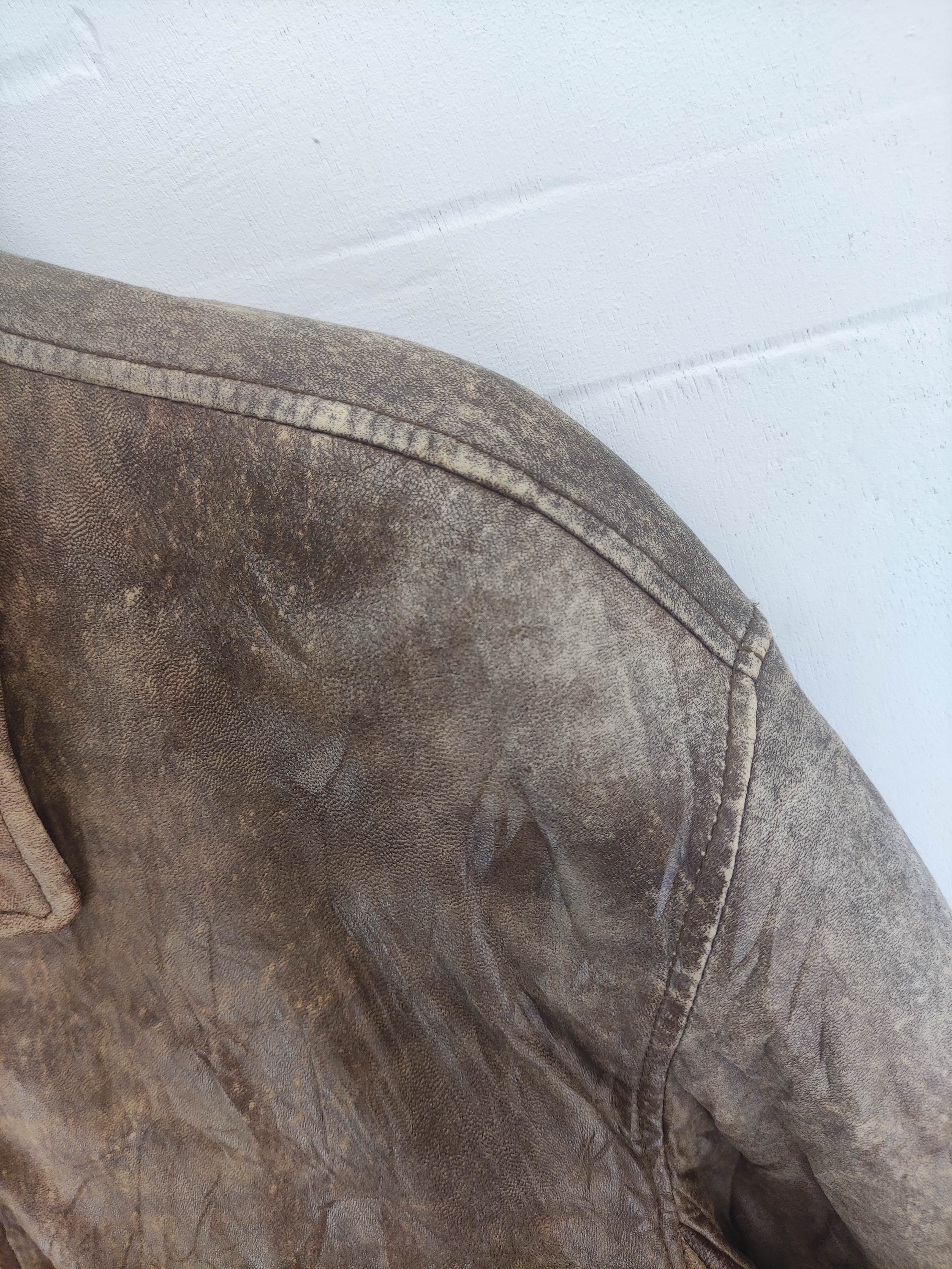 Vintage Lmdgees Sheep Leather Jacket Zipper - 5