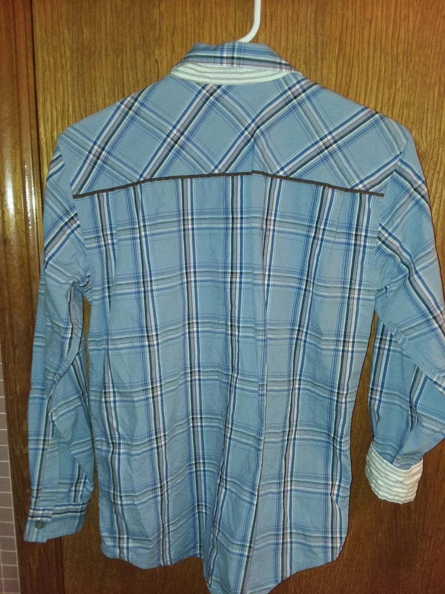 Original Penguin - Penguin Blue Flannel Button-Up - 5