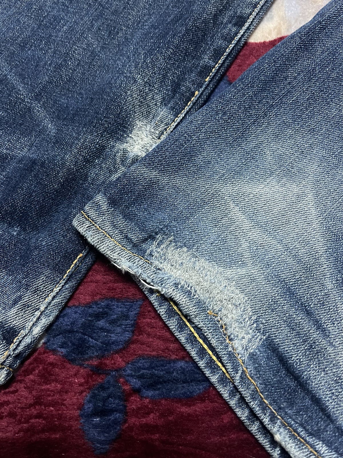 Yamane selevedge jeans distressed - 6