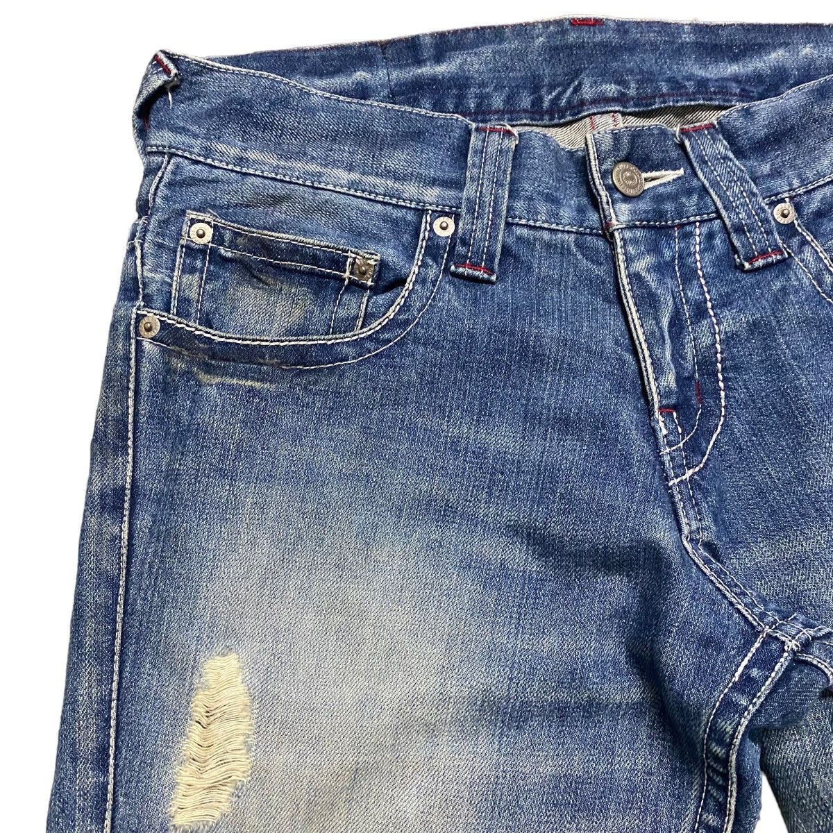 Japanese Brand - Tornado Mart Distressed Denim Flare Jeans - 4