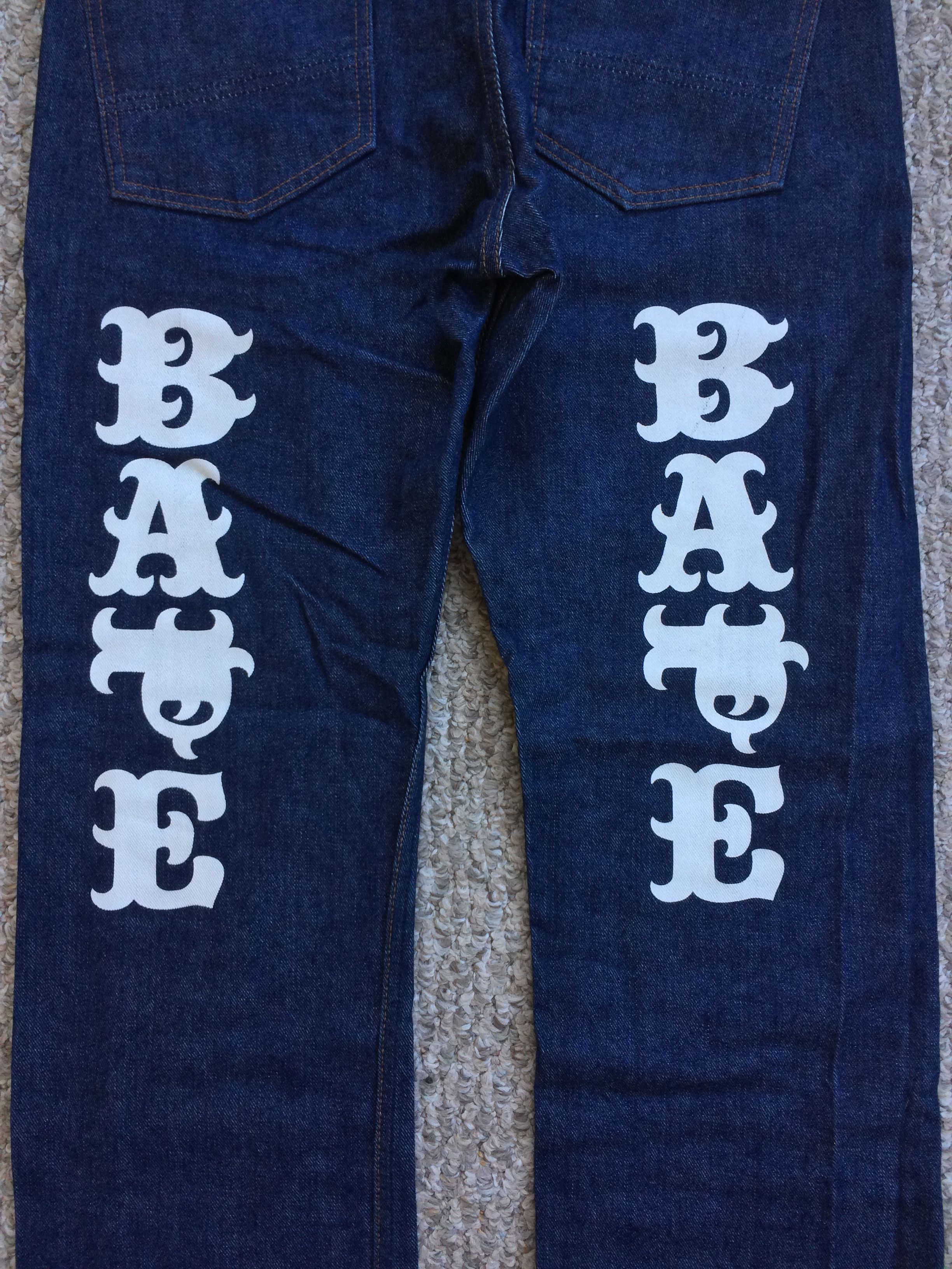 OG Bape Spellout Logo Denim - 3