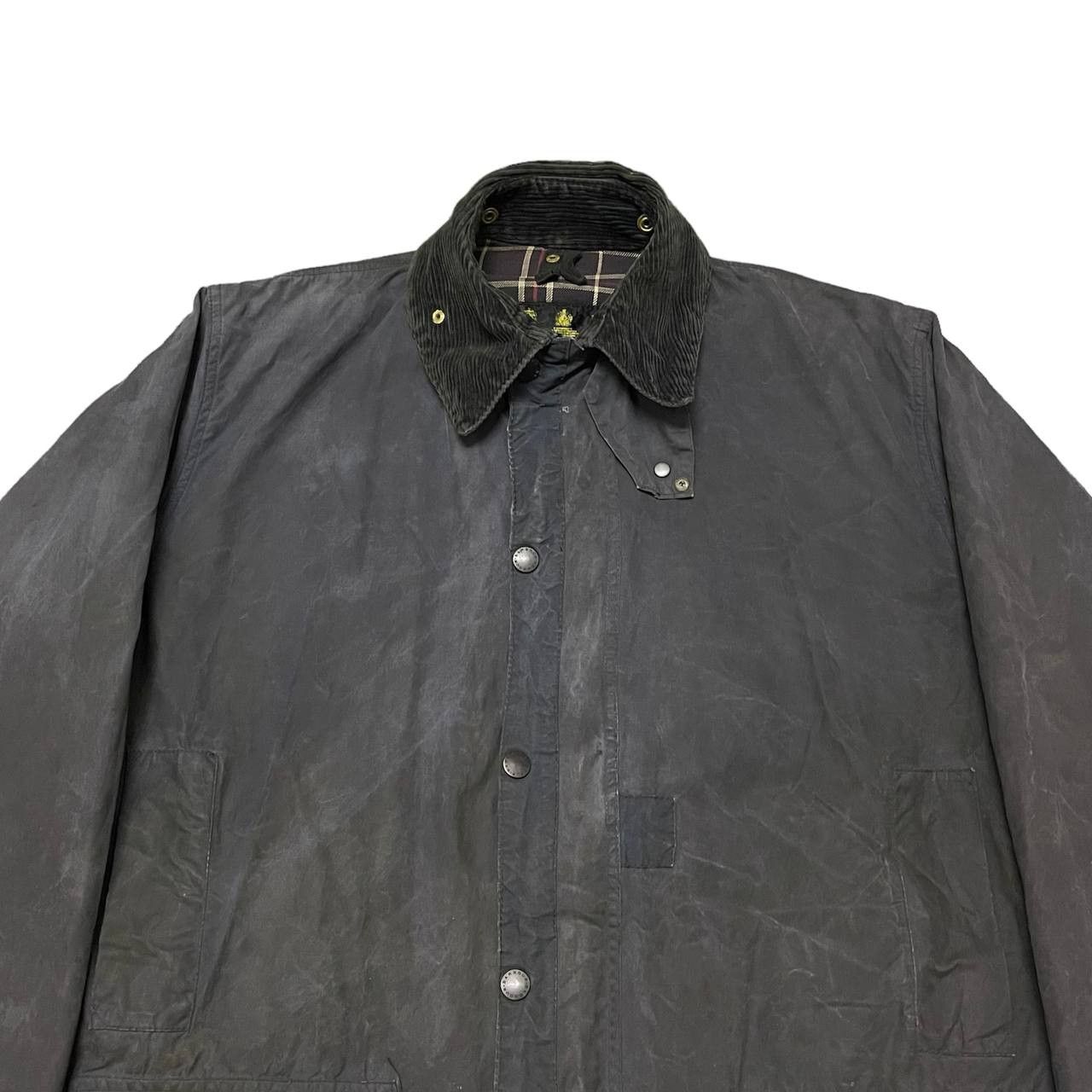 Vintage 90's Barbour Waxed Jacket A205 Border Distressed - 2