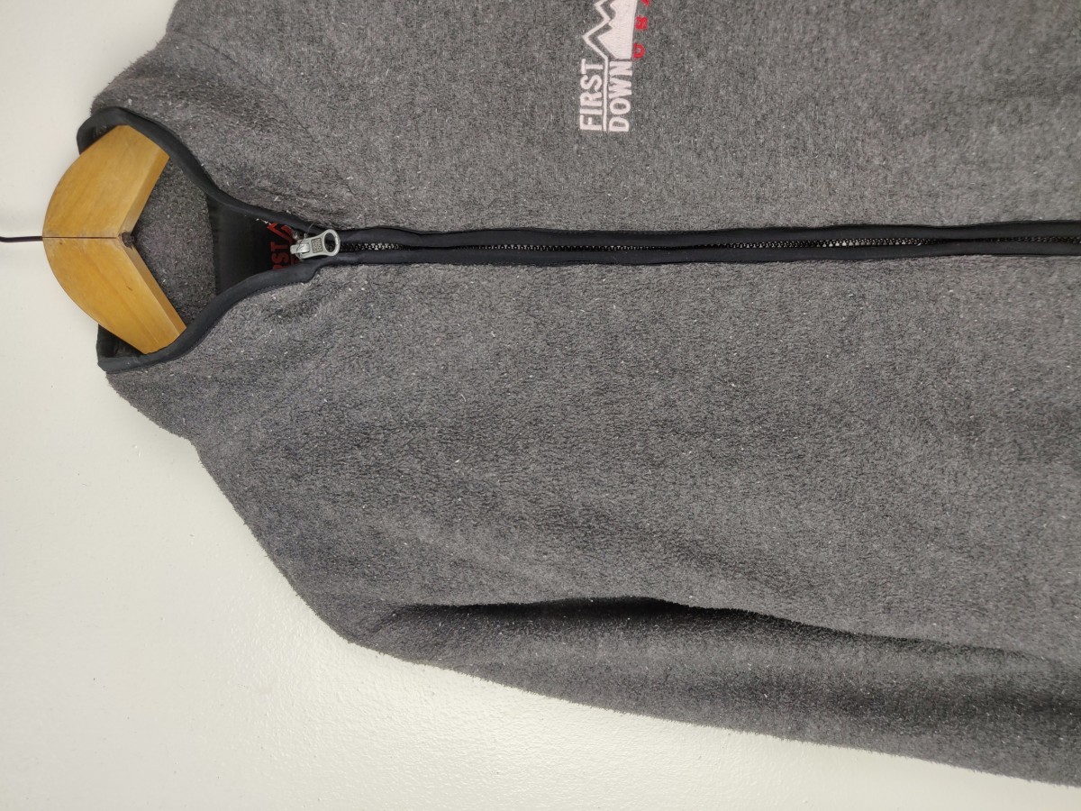 Japanese Brand - First Down USA Fleece Sweater Zipper Jacket - 4