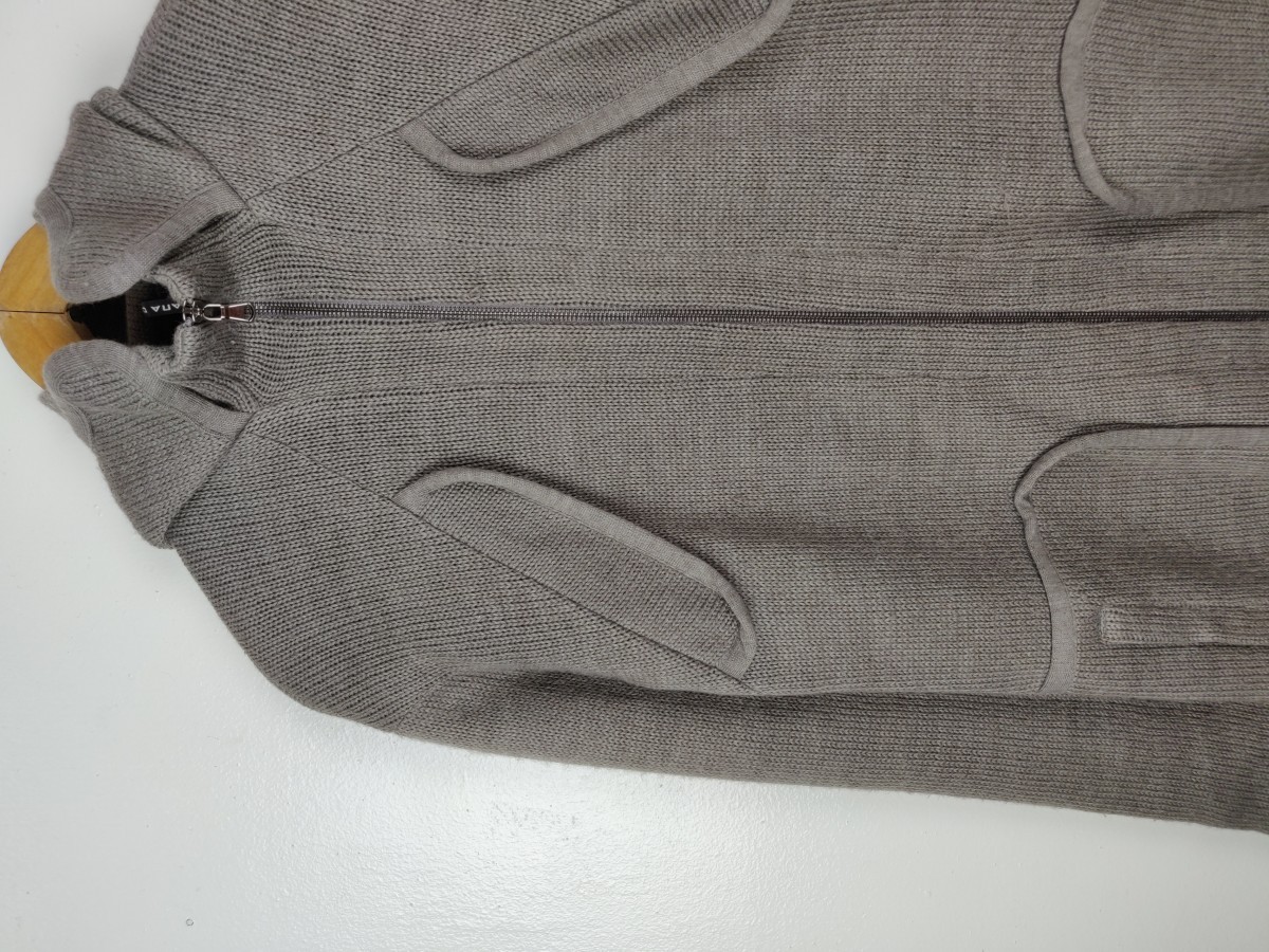 Italian Designers - Liviana Conti Italy Long Coat Wool Hoodie Jacket - 4