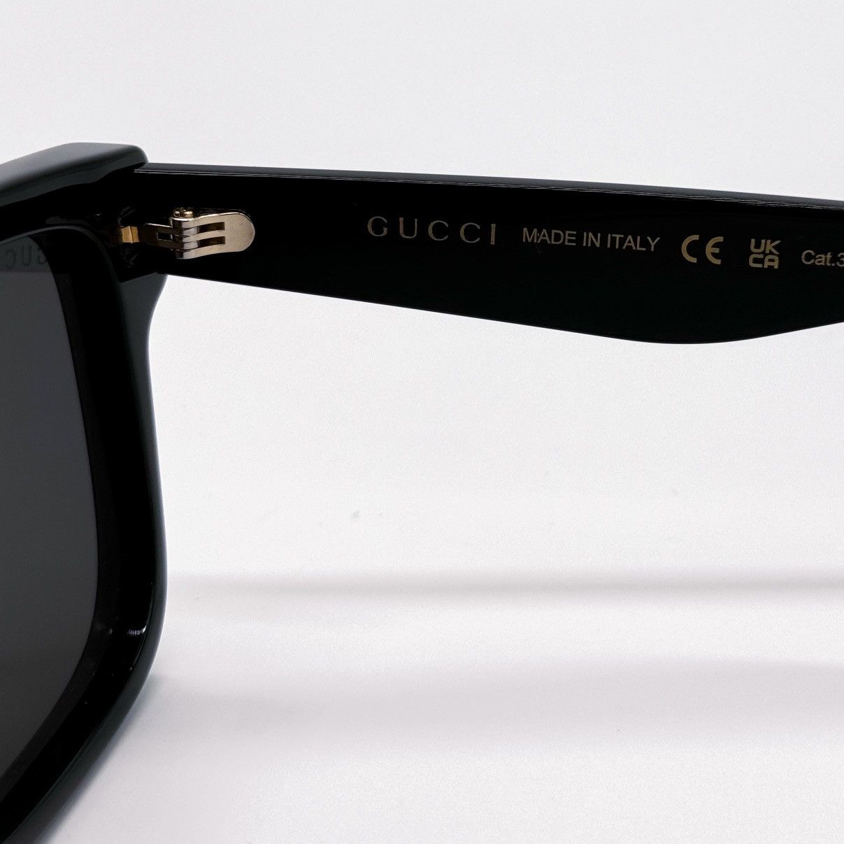 NEW GUCCI GG1618S 001 SQUARE BLACK GREY MEN SUNGLASSES - 10