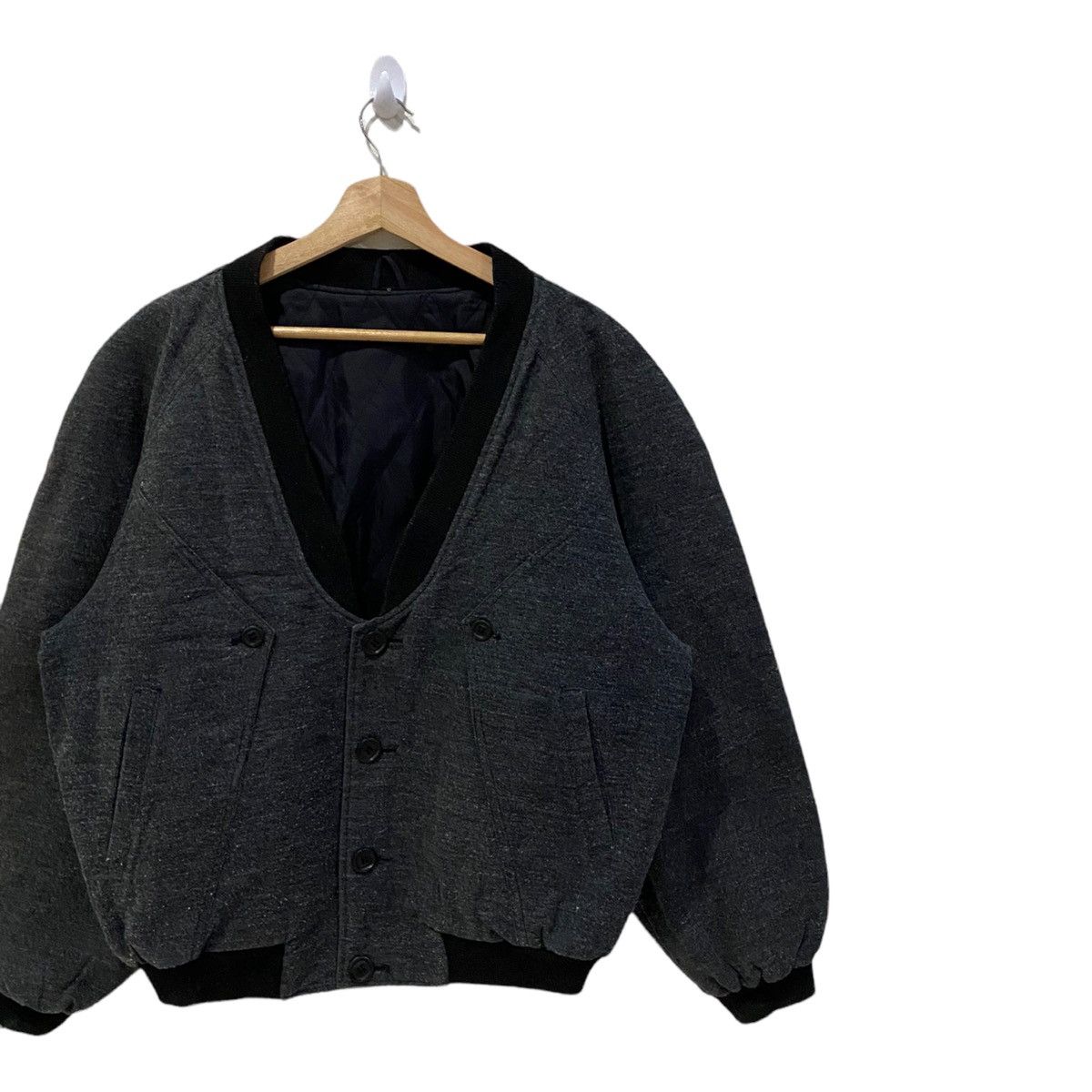 JAPANESE BRAND AVANT GRADE STYLE CARDIGAN BOMBER JACKET - 9