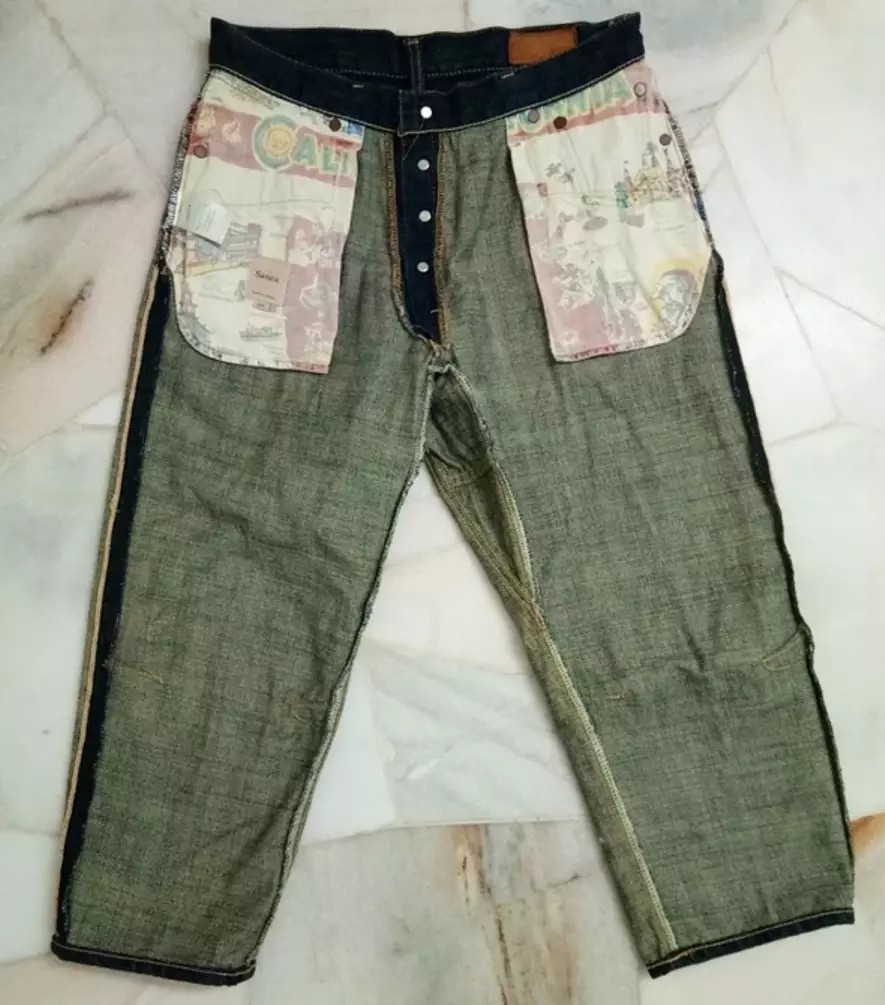 Sanca - SANCA 15.5 OZ selvedge denim cropped 5P Made in Japan - 7