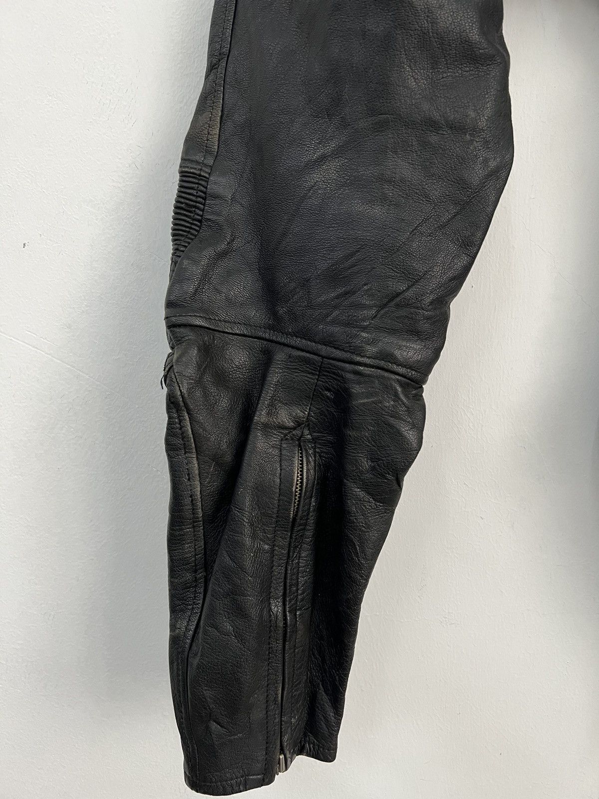 Vintage - Nankai Motorcycle Top Fashion Leader Leather Pants - 7