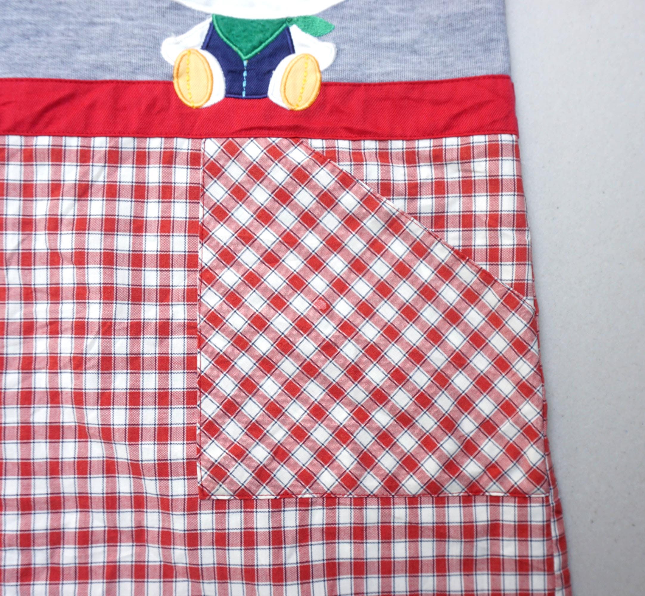 Japanese Brand - HELLO KITTY Patchwork & Checkered Apron - 6