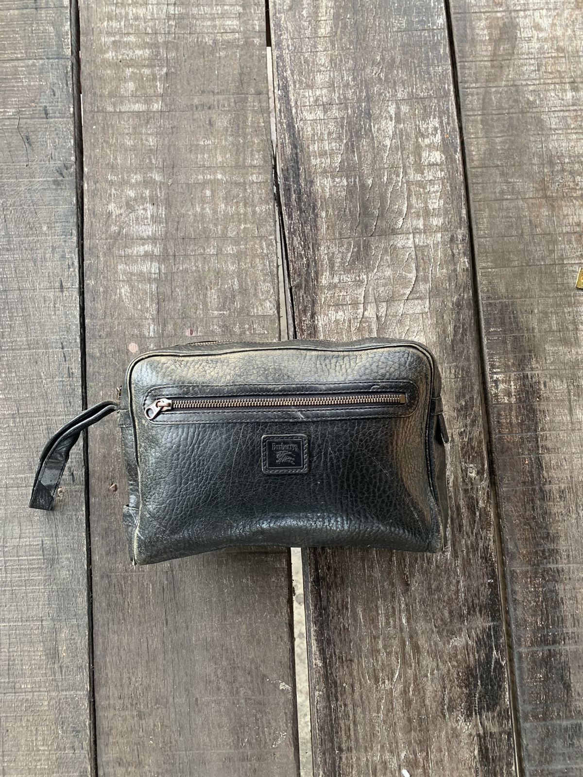 Vintage - Vintage burberrys clutch leather - 1