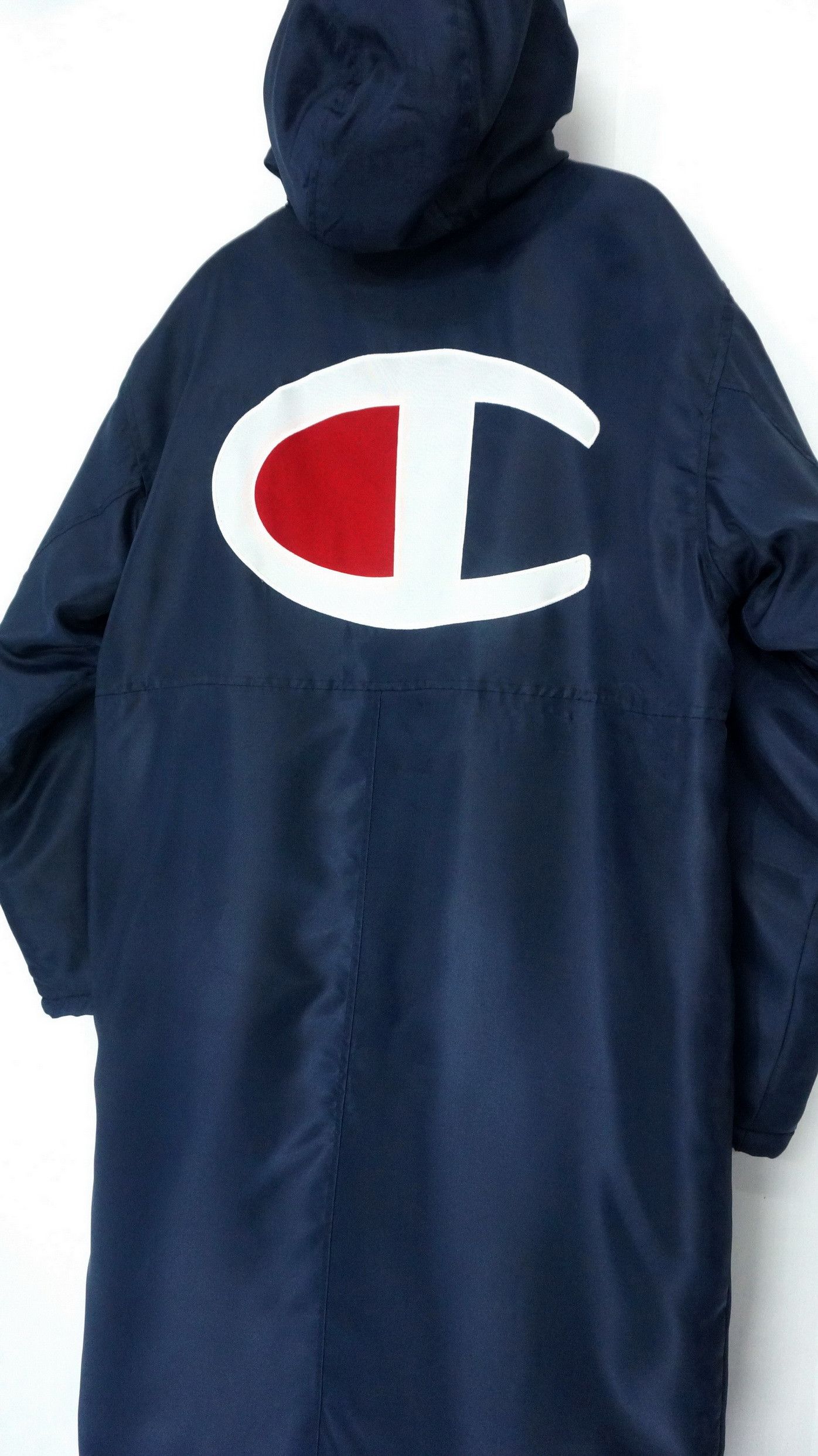 Vintage CHAMPION Long Jacket Big Logo Embroidery - 3